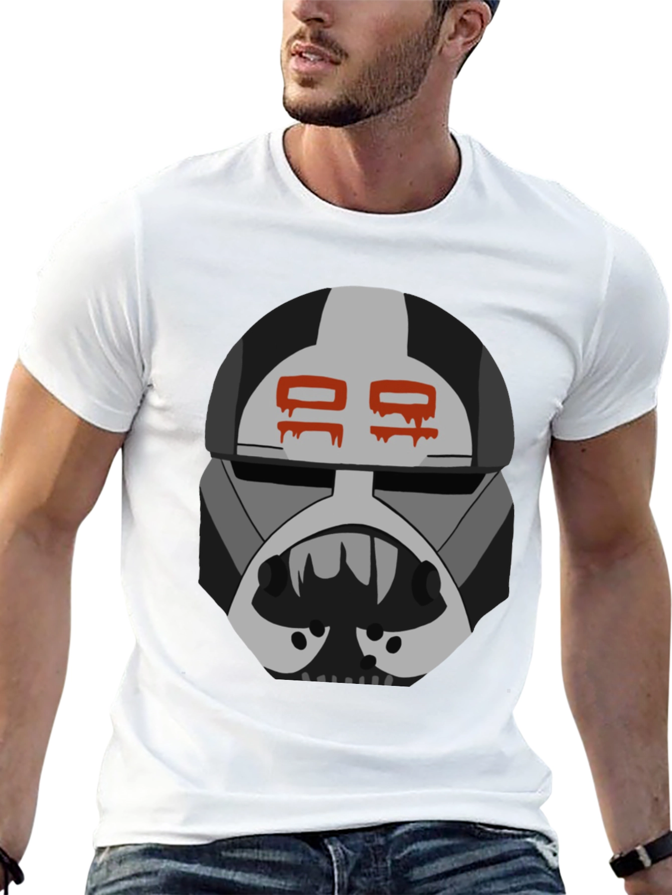 Graphic Tee: Bad Batch Hunter Helmet