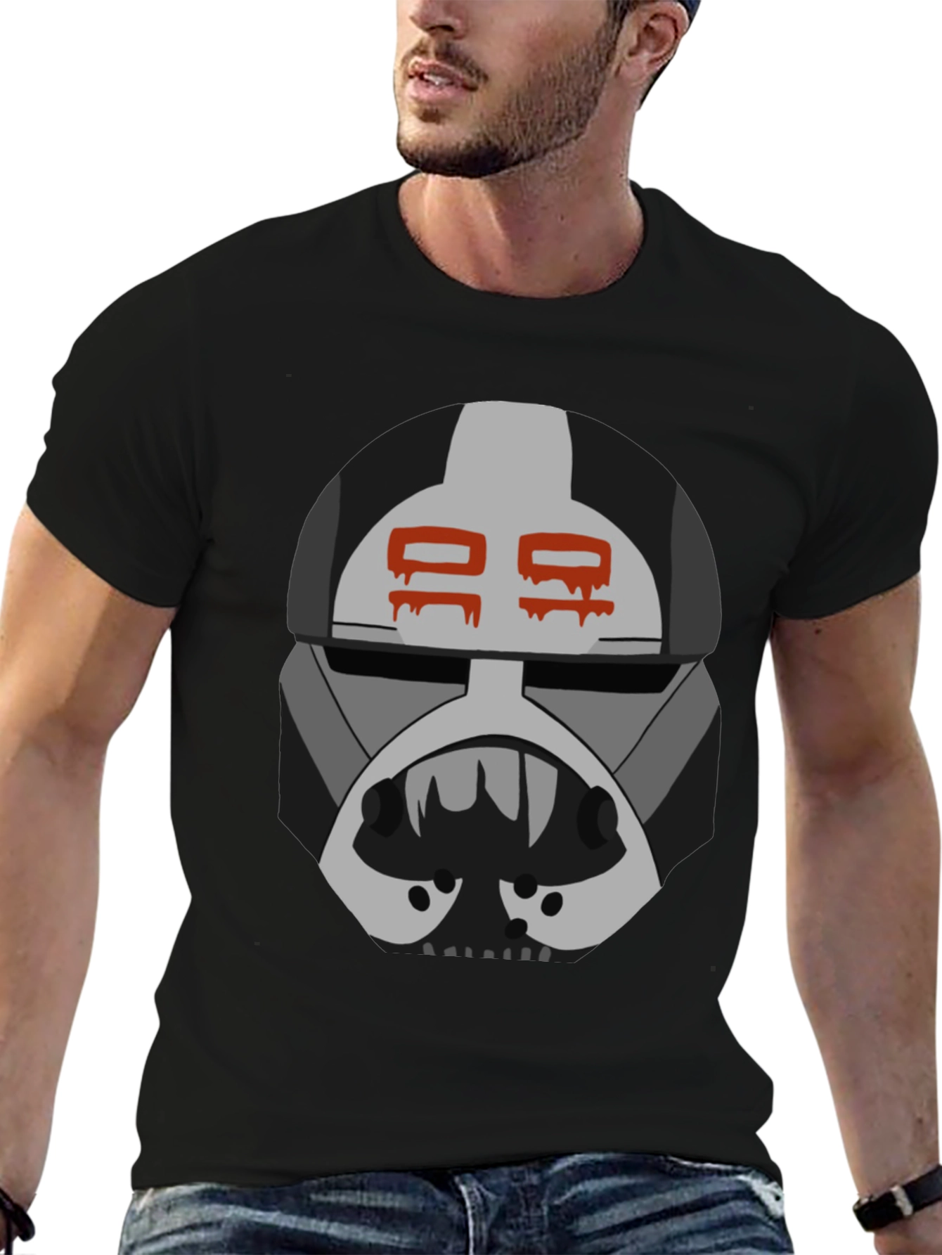 Graphic Tee: Bad Batch Hunter Helmet