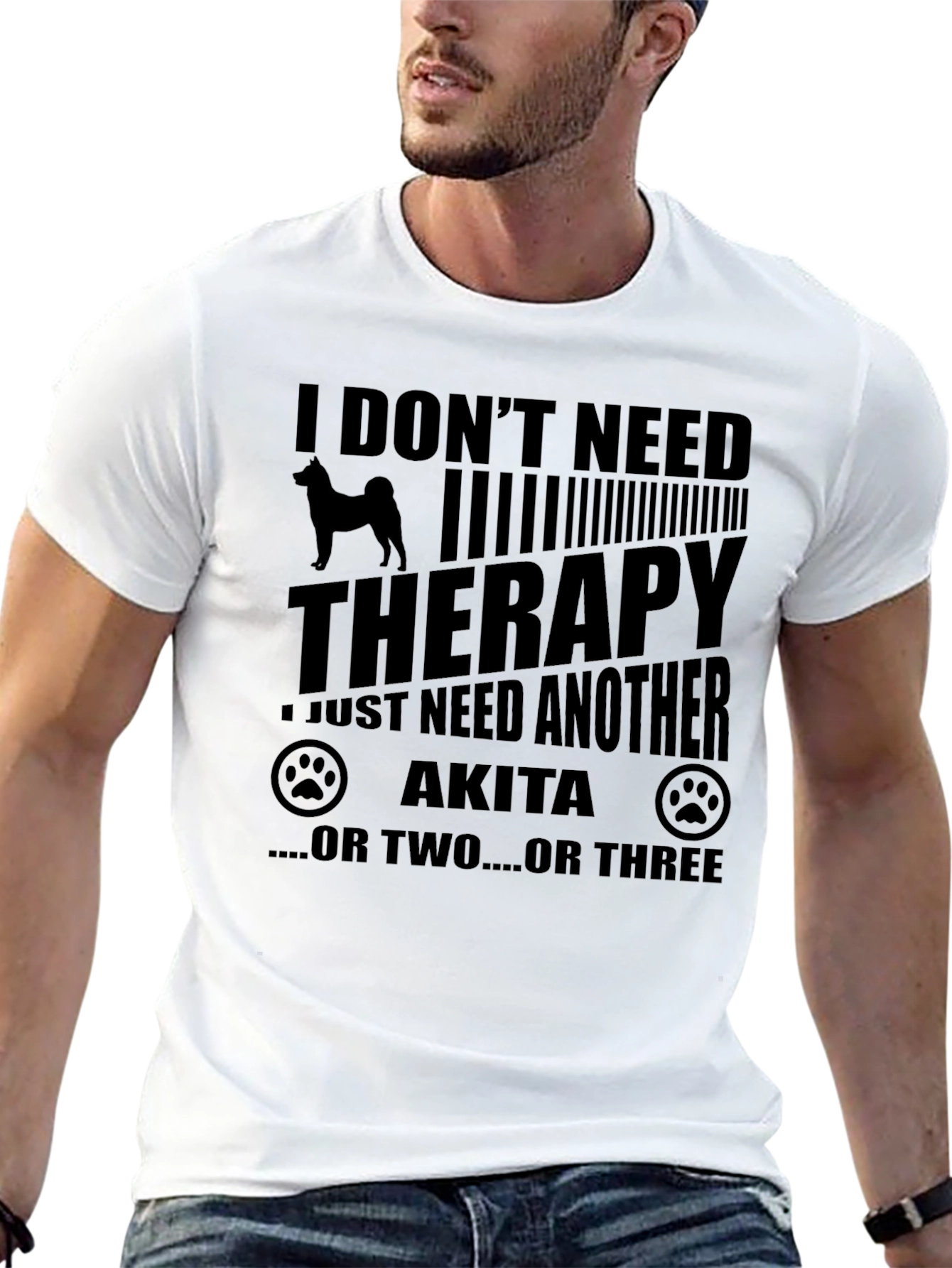 Akita Therapy T-Shirt - Dog Lover Tee