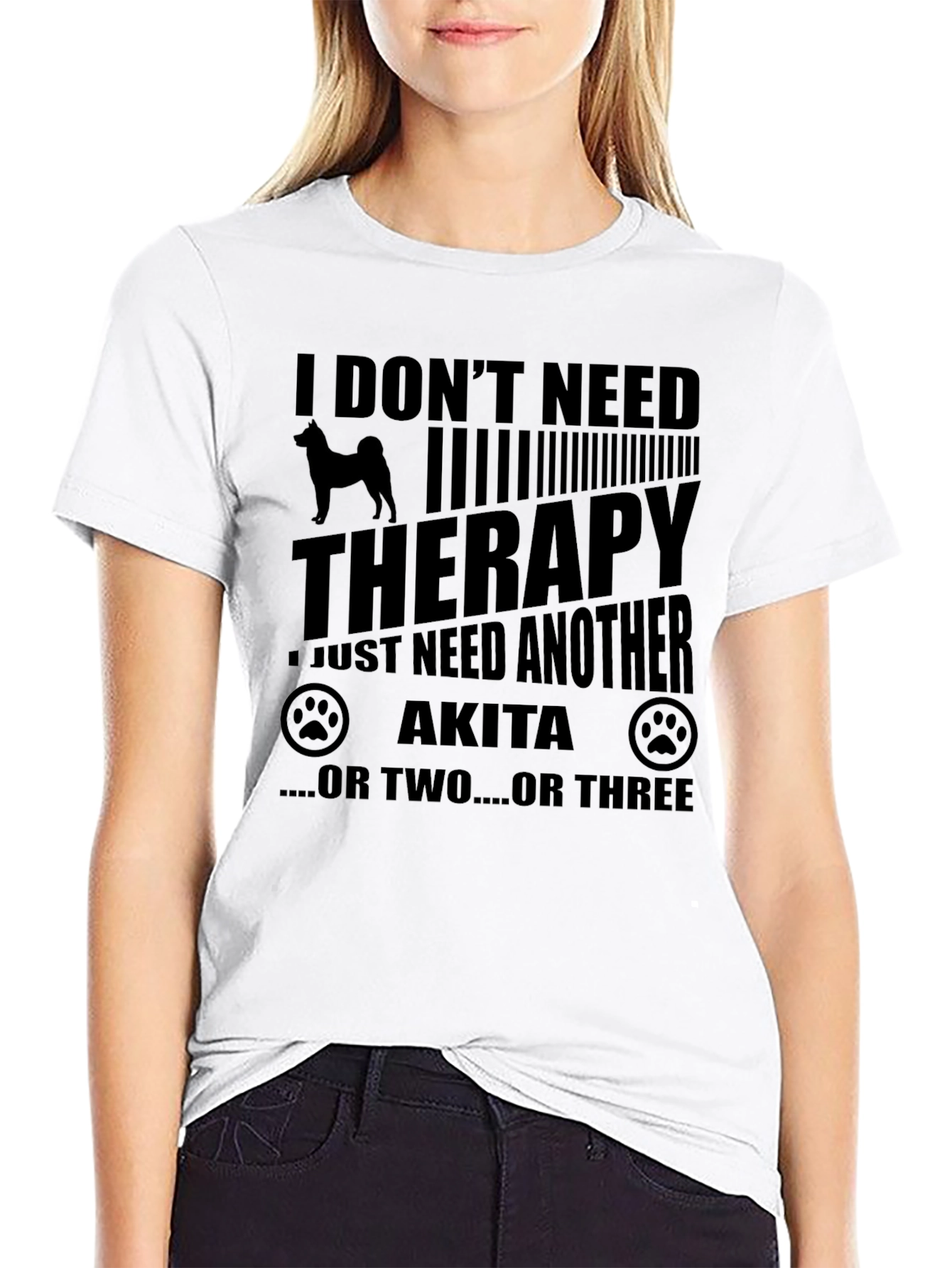 Akita Therapy T-Shirt - Dog Lover Tee