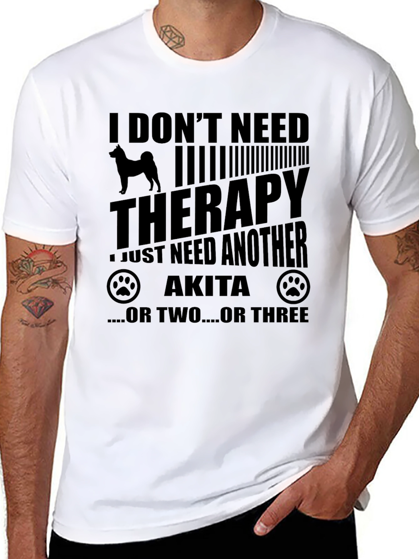 Akita Therapy T-Shirt - Dog Lover Tee