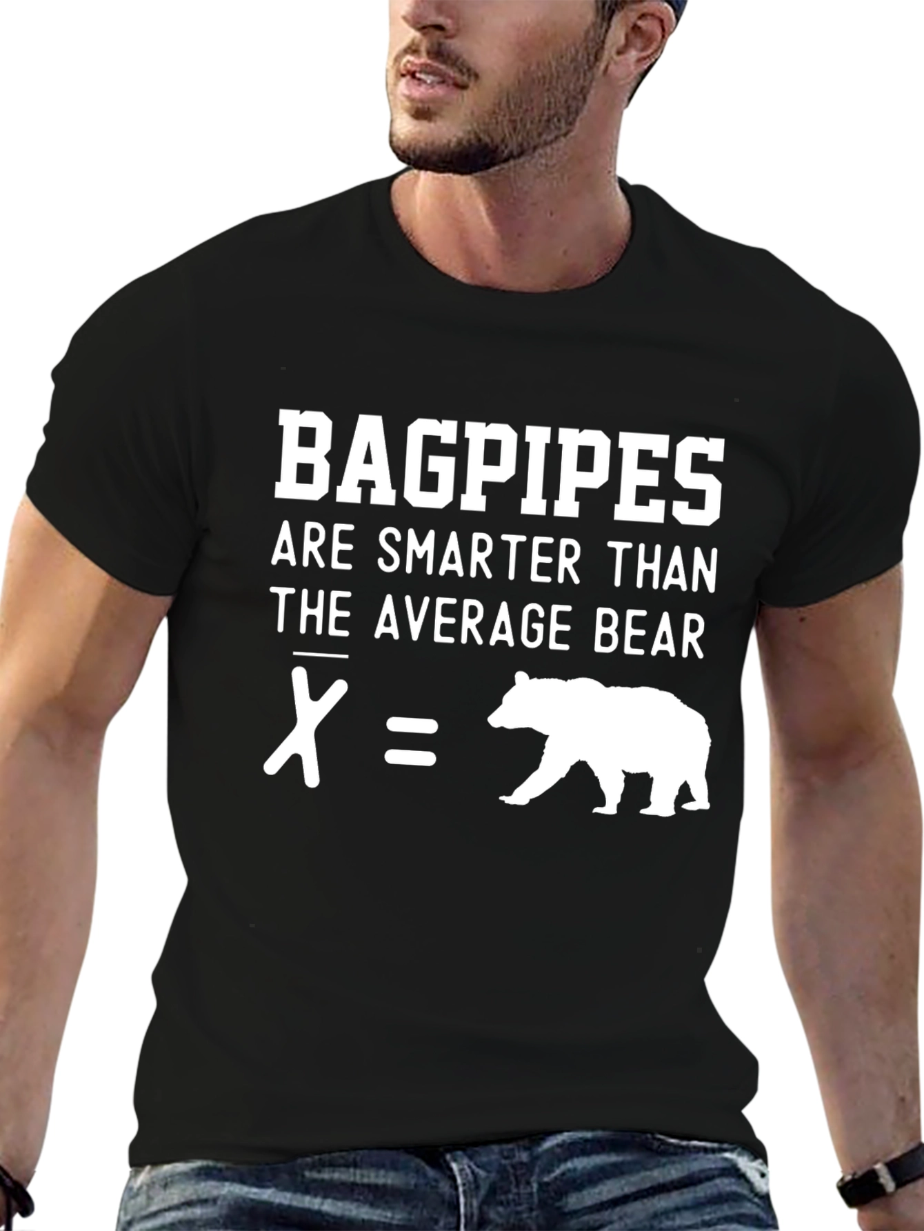 Bagpipes Smarter Than Average Bear T-Shirt