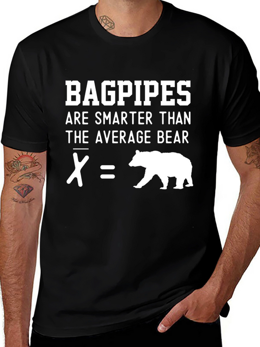 Bagpipes Smarter Than Average Bear T-Shirt