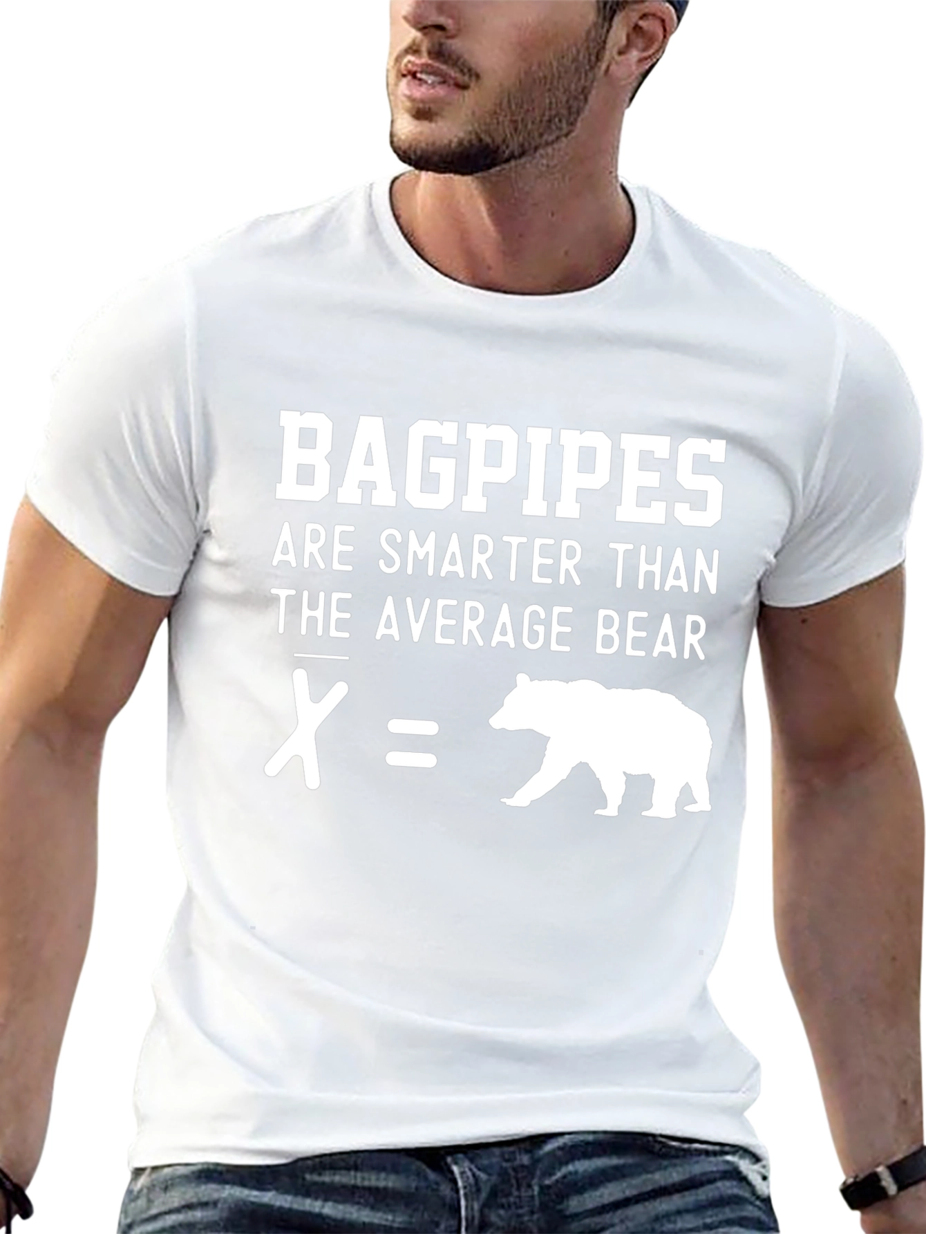 Bagpipes Smarter Than Average Bear T-Shirt