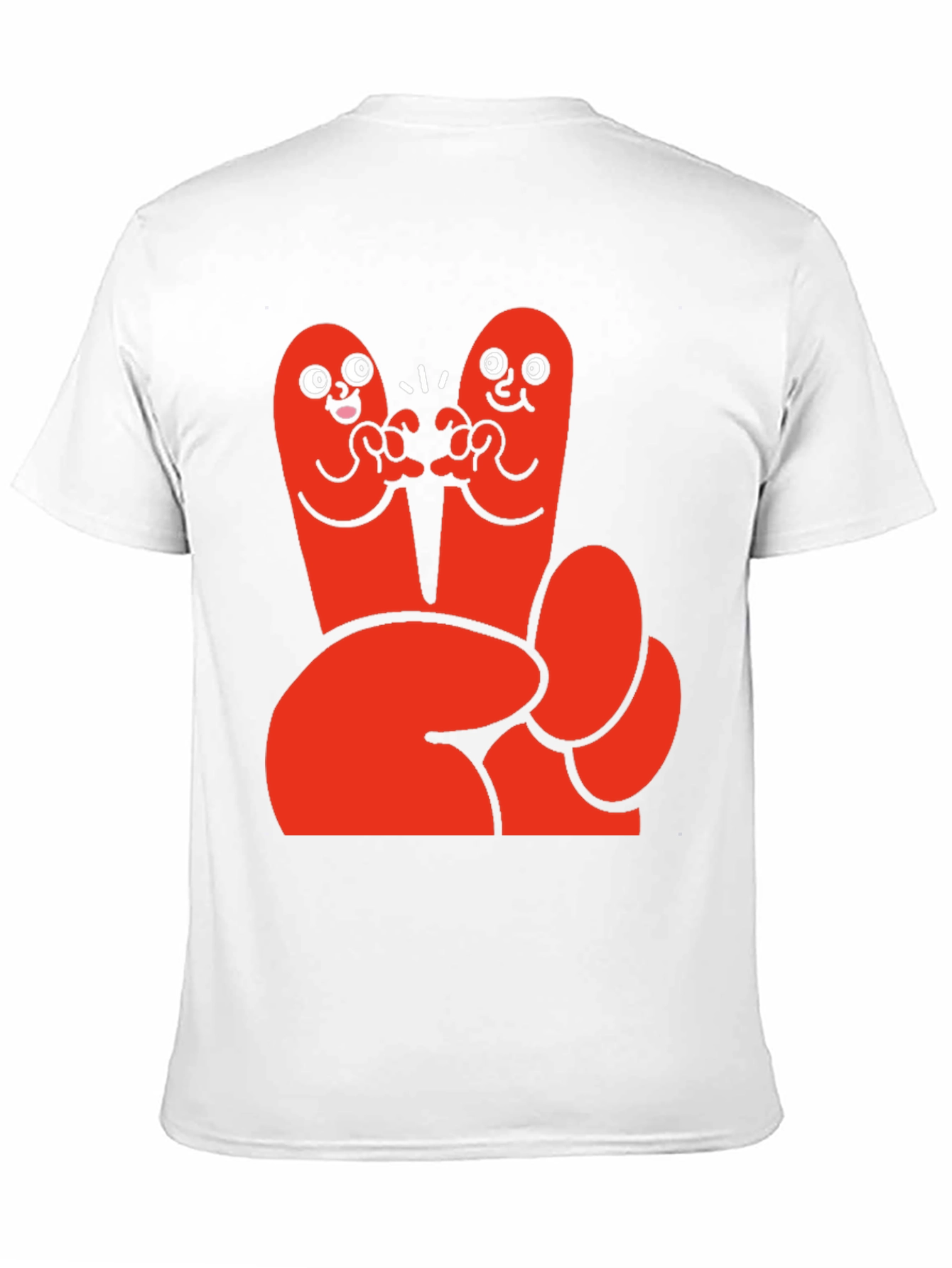 Funky Finger Friends Graphic Tee - Black Cotton T-Shirt
