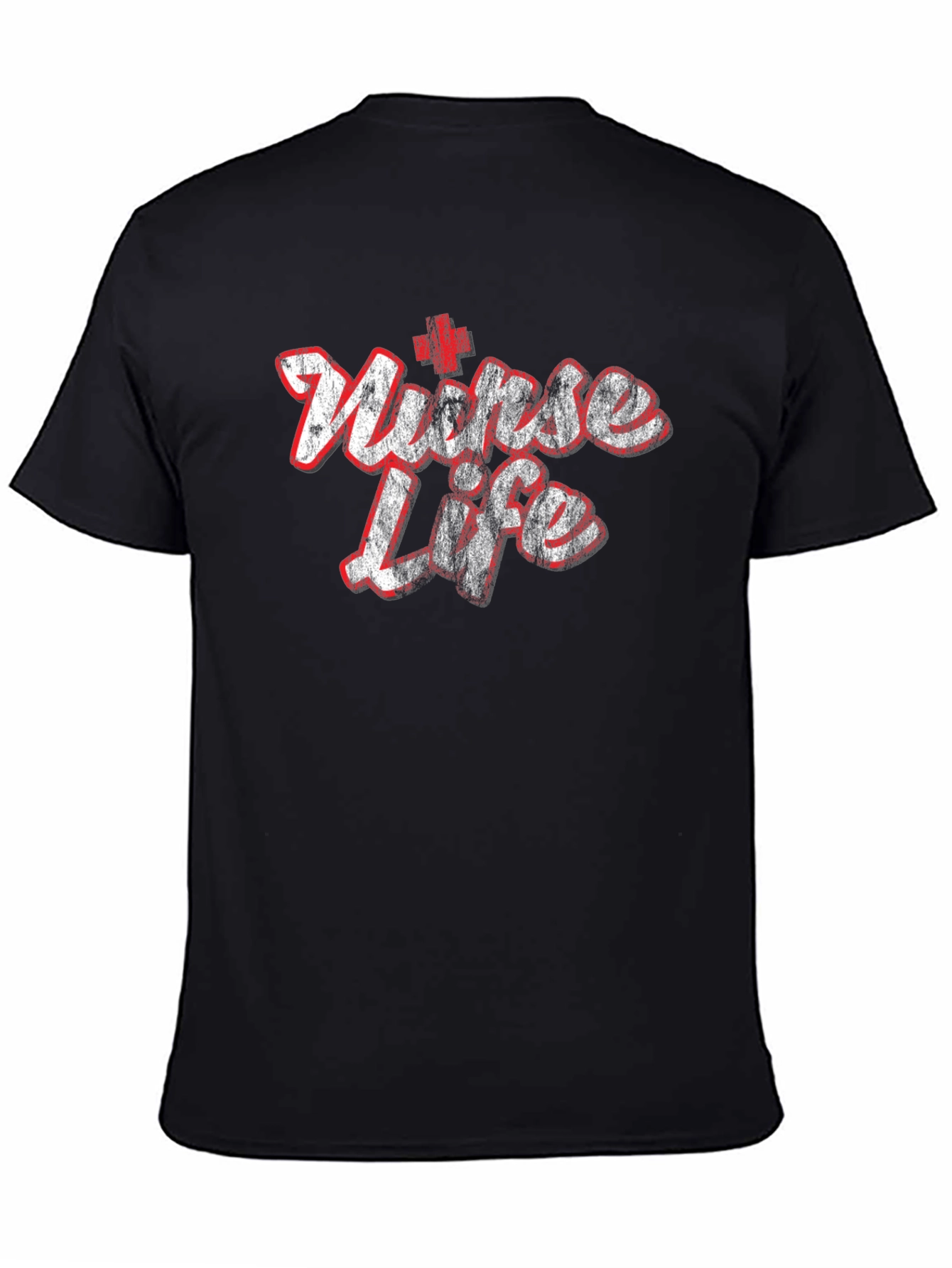 Nurse Life Graphic T-Shirt - Black