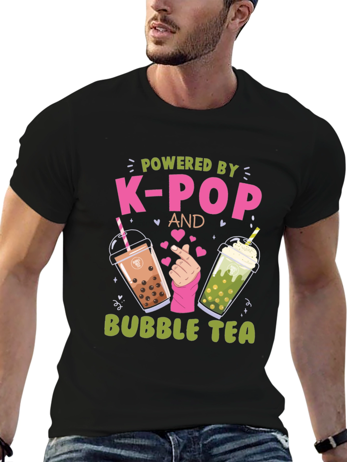 Powered by K-Pop and Bubble Tea T-Shirt