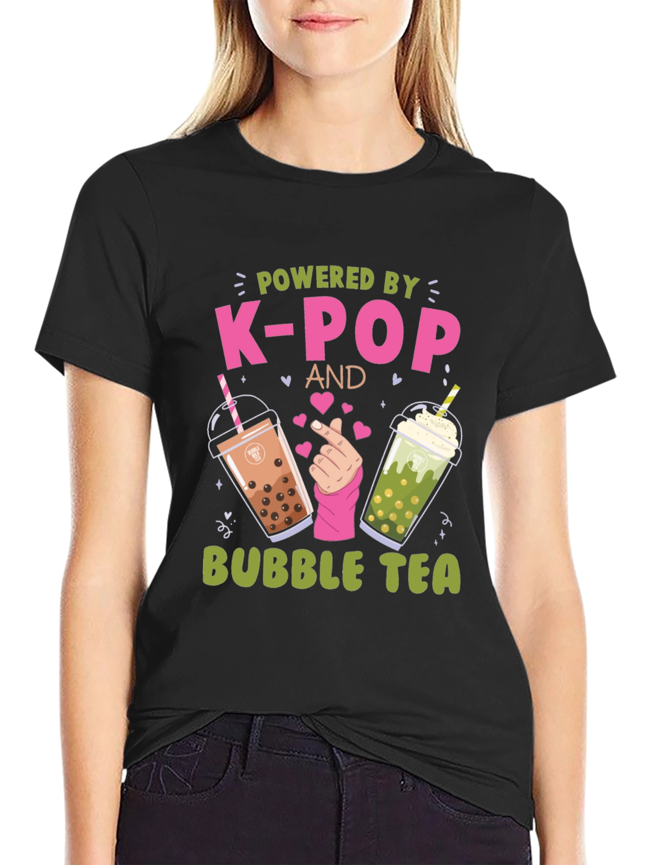Powered by K-Pop and Bubble Tea T-Shirt