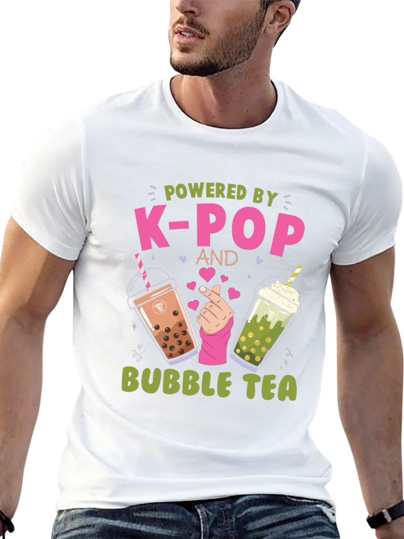 Powered by K-Pop and Bubble Tea T-Shirt
