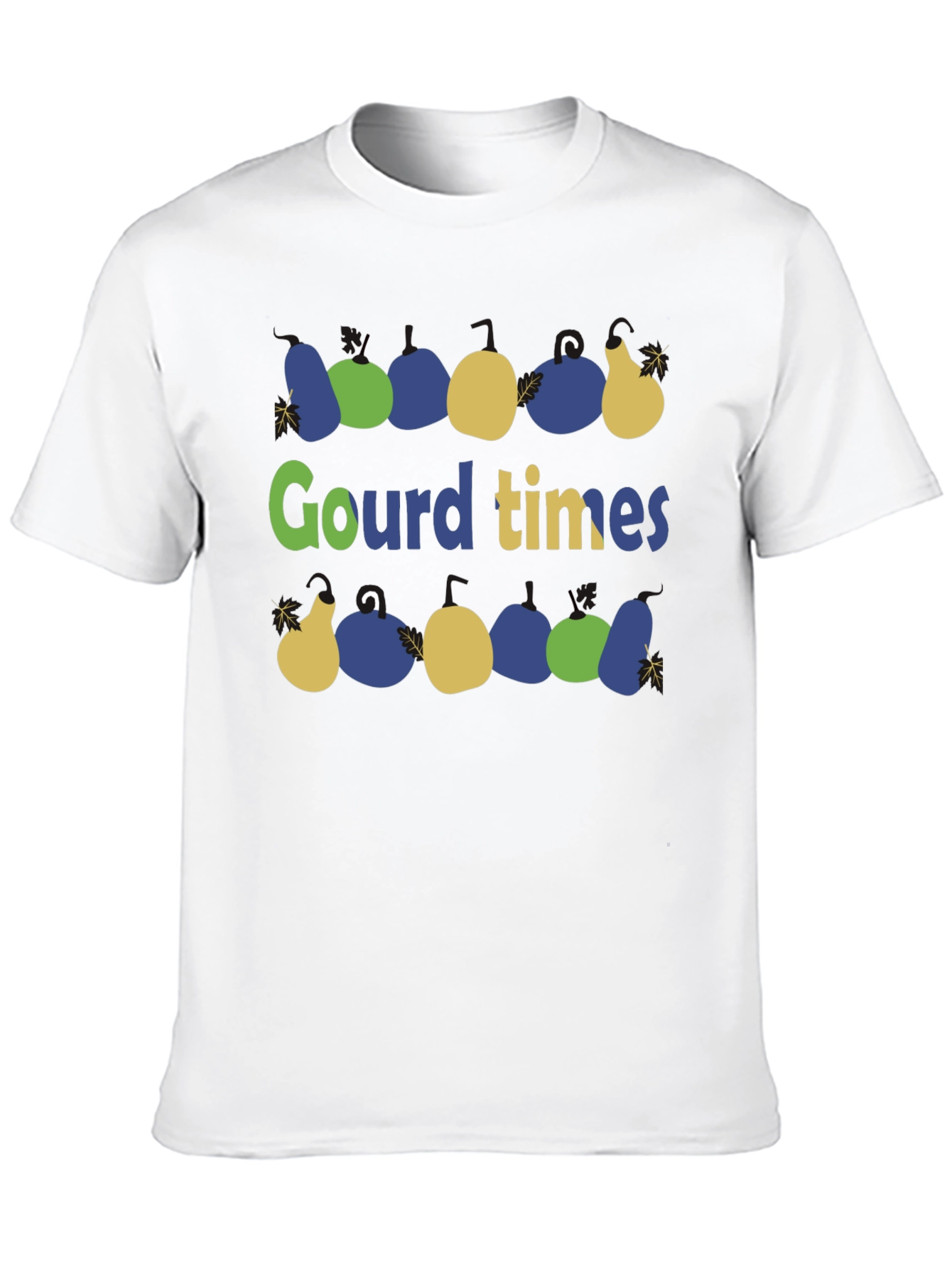 Gourd Times Black Cotton Graphic T-Shirt