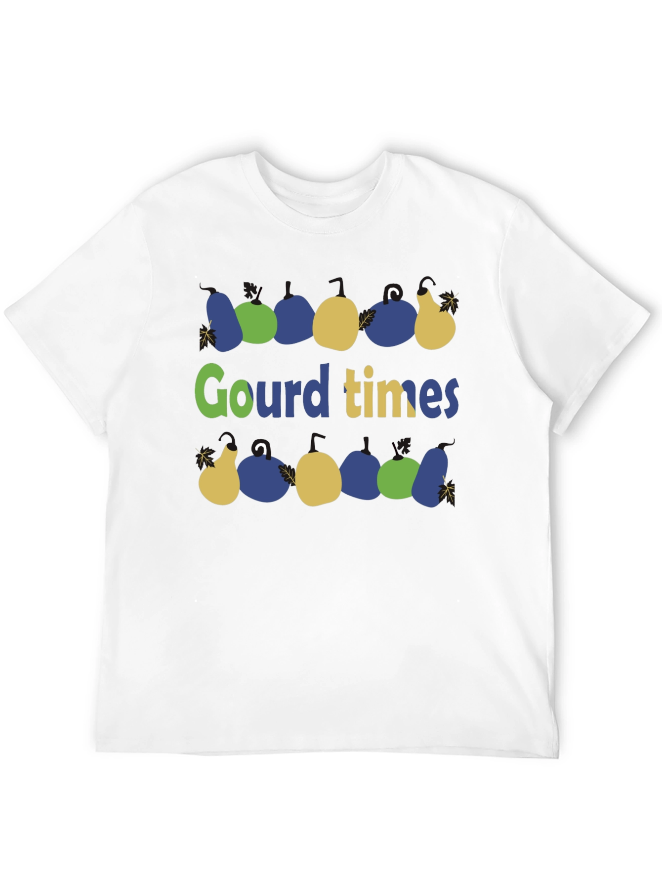 Gourd Times Black Cotton Graphic T-Shirt