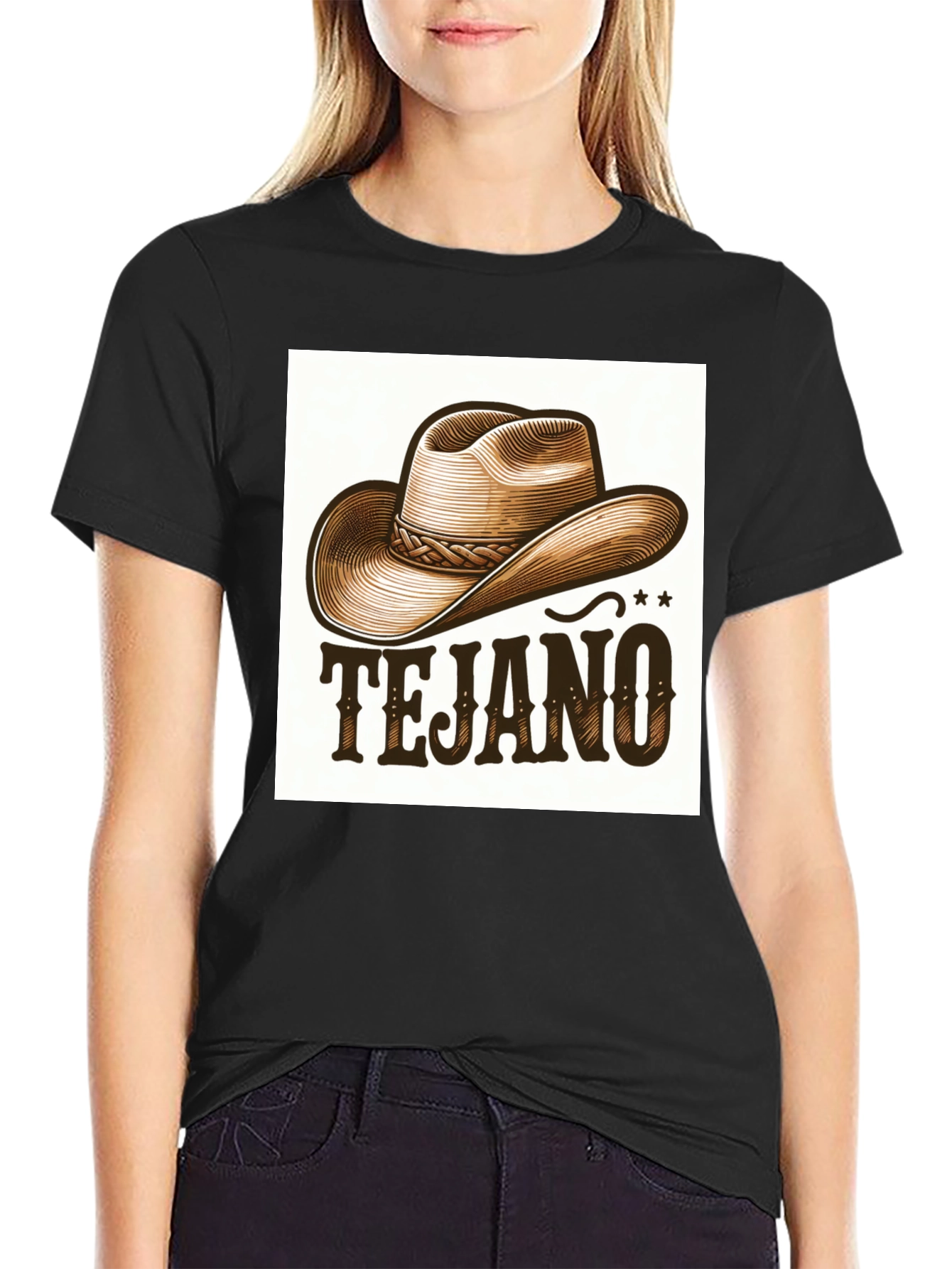 Tejano Cowboy Hat Graphic Tee - Stylish Western Wear