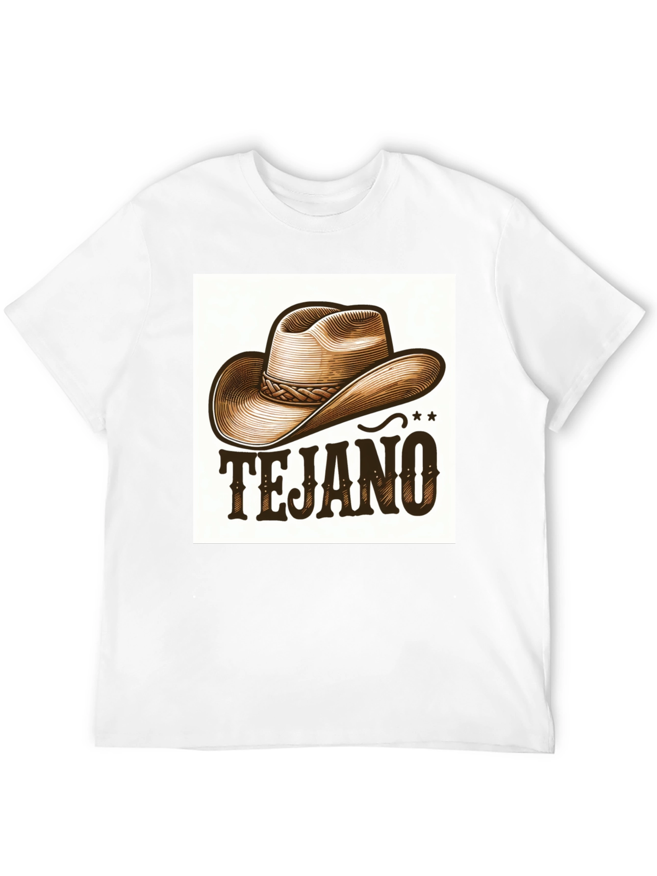 Tejano Cowboy Hat Graphic Tee - Stylish Western Wear