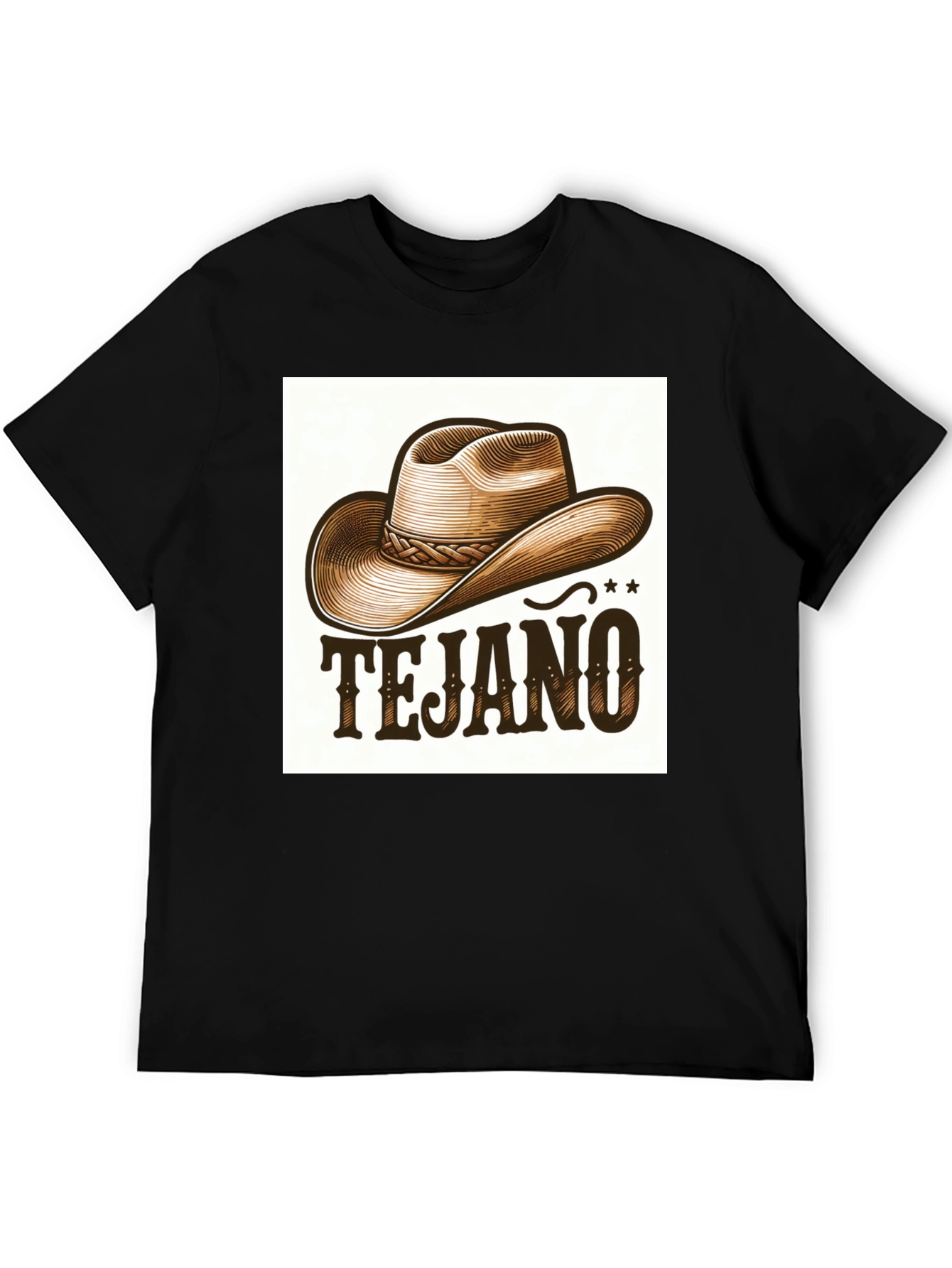 Tejano Cowboy Hat Graphic Tee - Stylish Western Wear