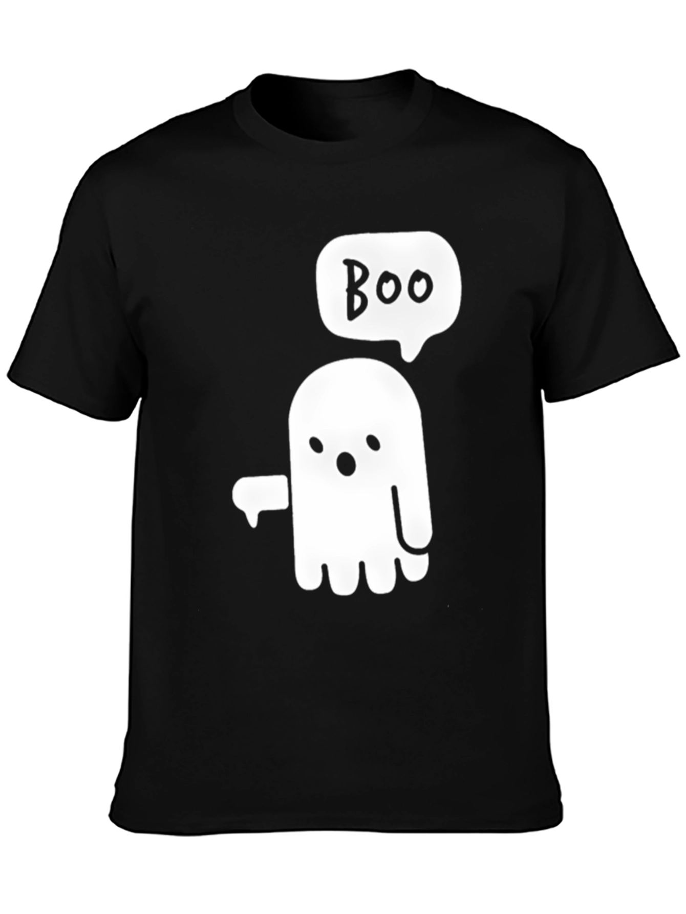 Boo Ghost Graphic Tee - Halloween Fun!
