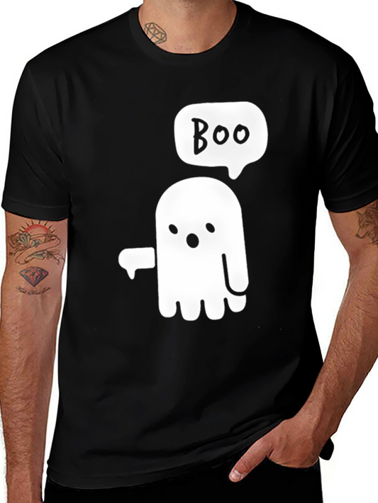 Boo Ghost Graphic Tee - Halloween Fun!