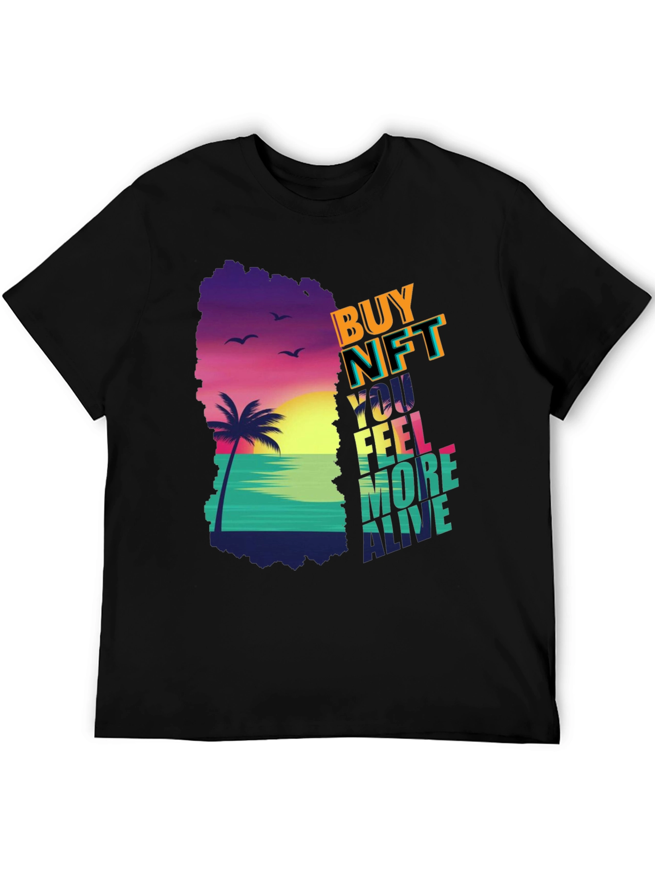 Buy NFT Beach Scene Graphic Tee