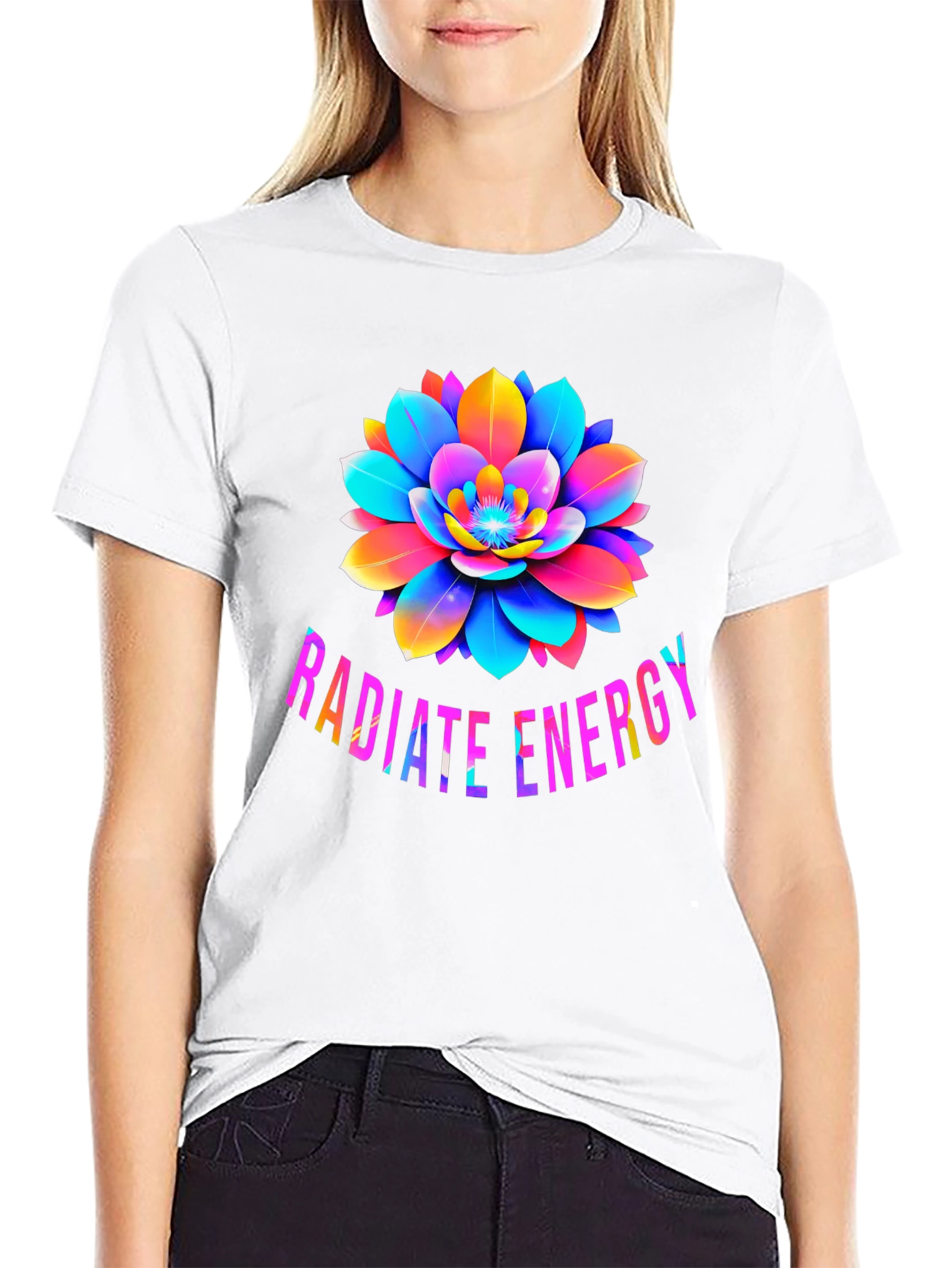 Radiate Energy Lotus Graphic T-Shirt