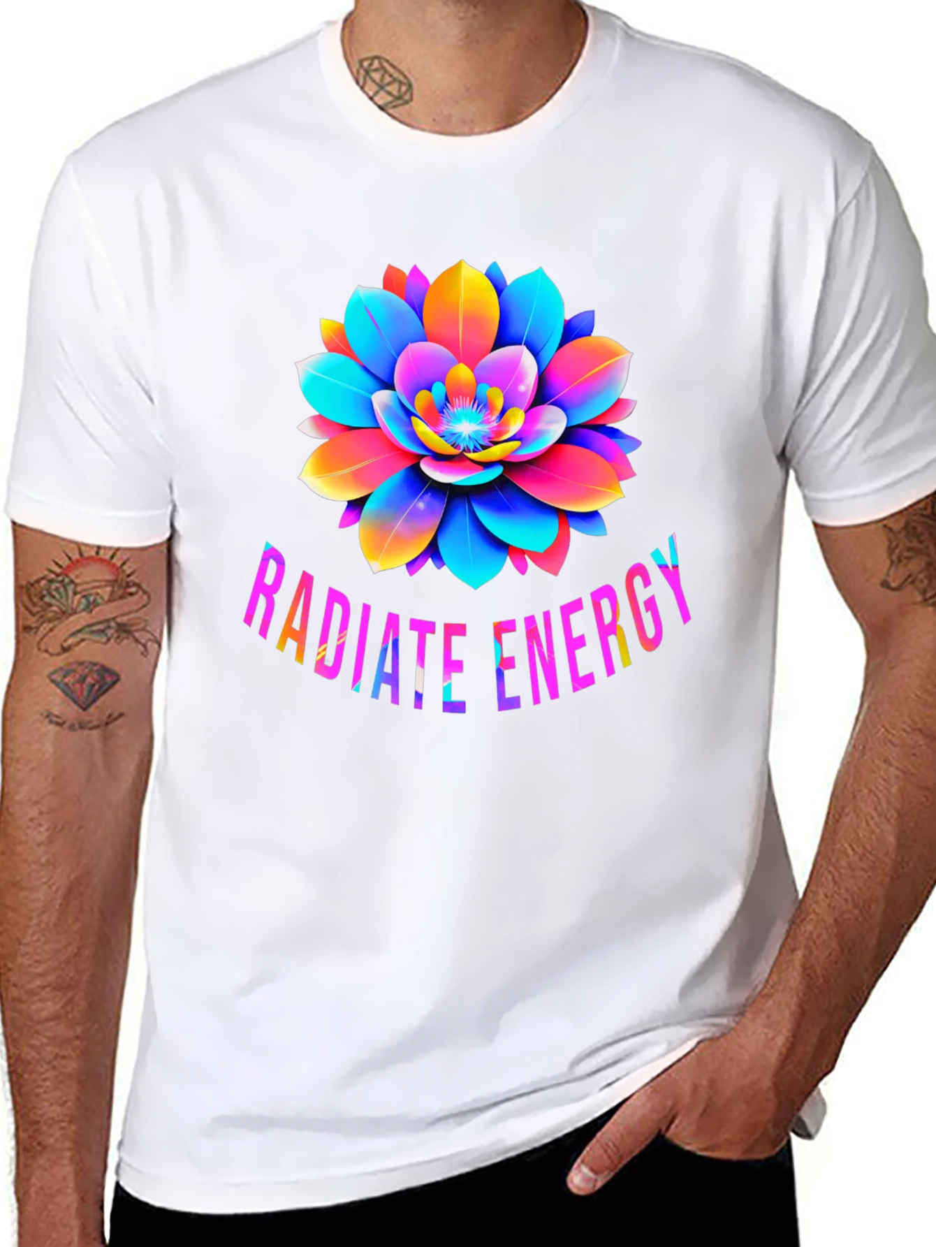 Radiate Energy Lotus Graphic T-Shirt