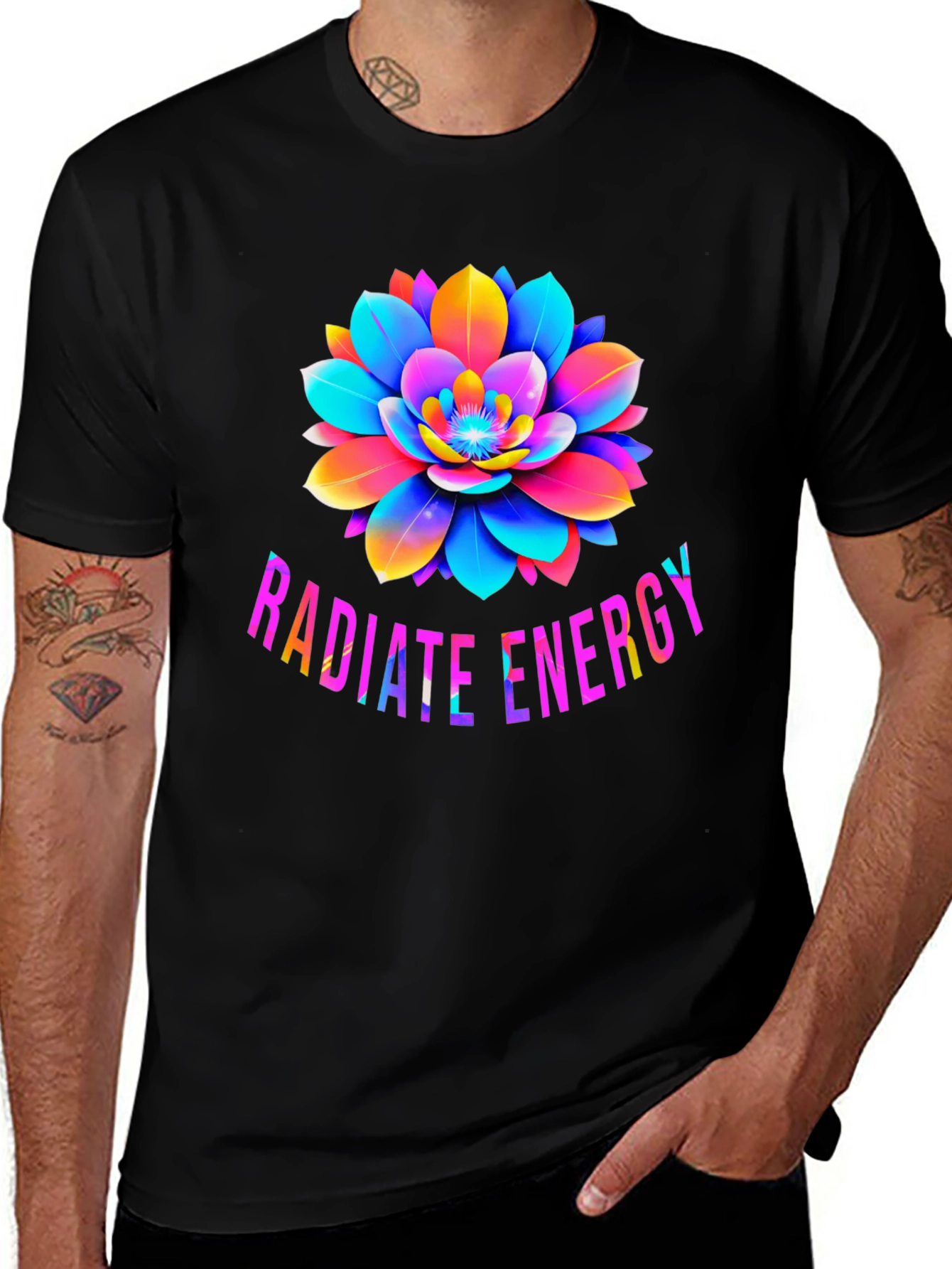 Radiate Energy Lotus Graphic T-Shirt