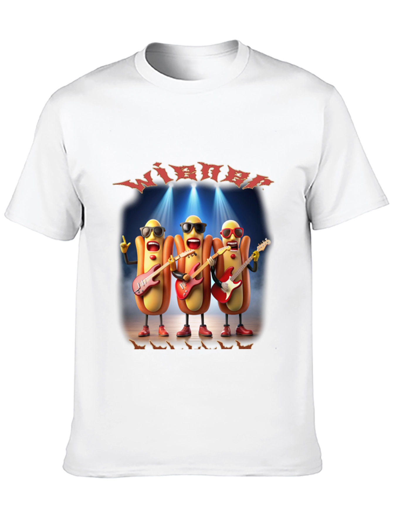 Wiener Guitar Band Graphic T-Shirt