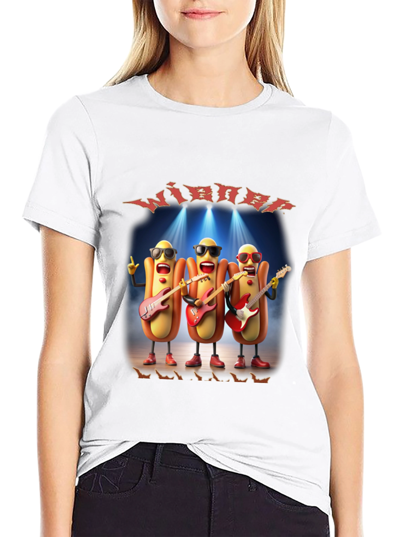 Wiener Guitar Band Graphic T-Shirt