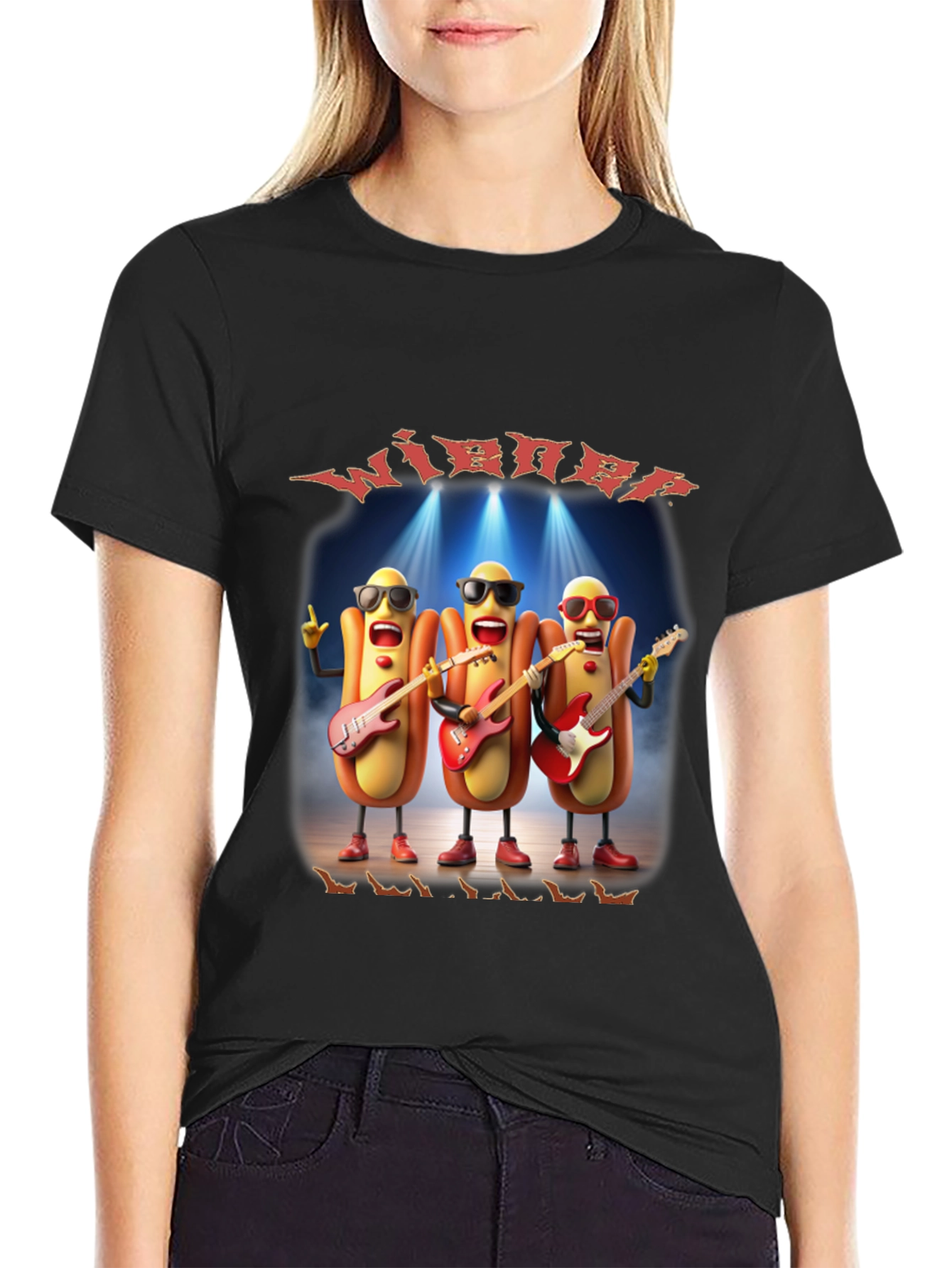 Wiener Guitar Band Graphic T-Shirt