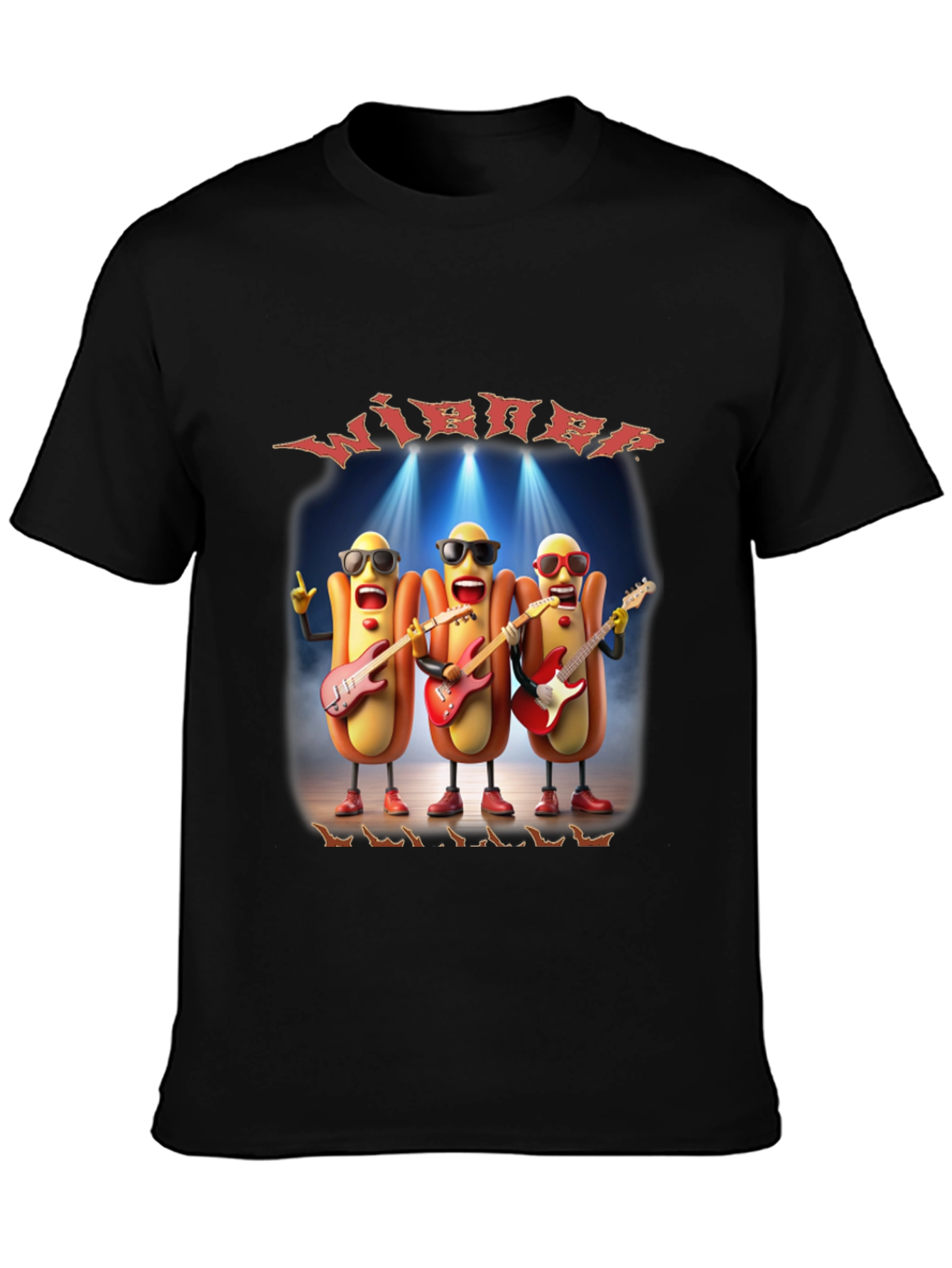 Wiener Guitar Band Graphic T-Shirt