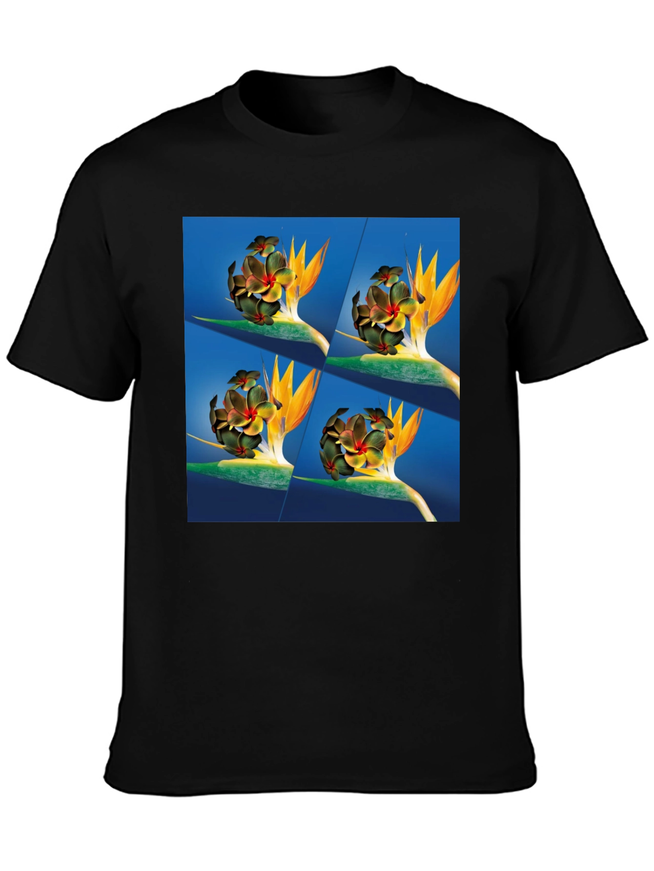 Tropical Flower Print T-Shirt