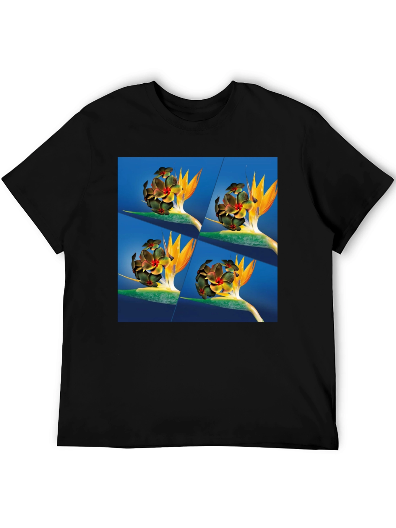 Tropical Flower Print T-Shirt