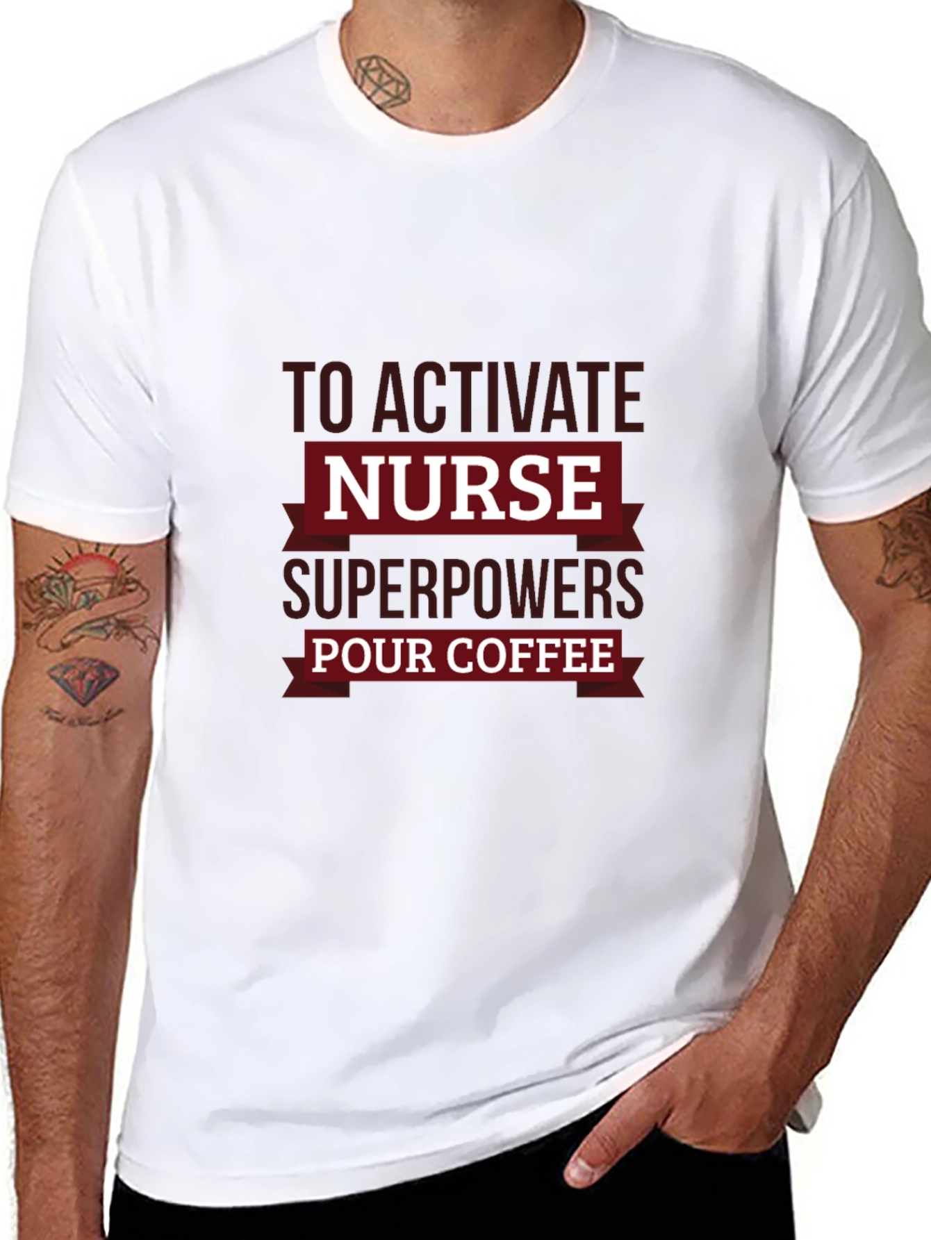 Nurse Superpowers Coffee T-Shirt
