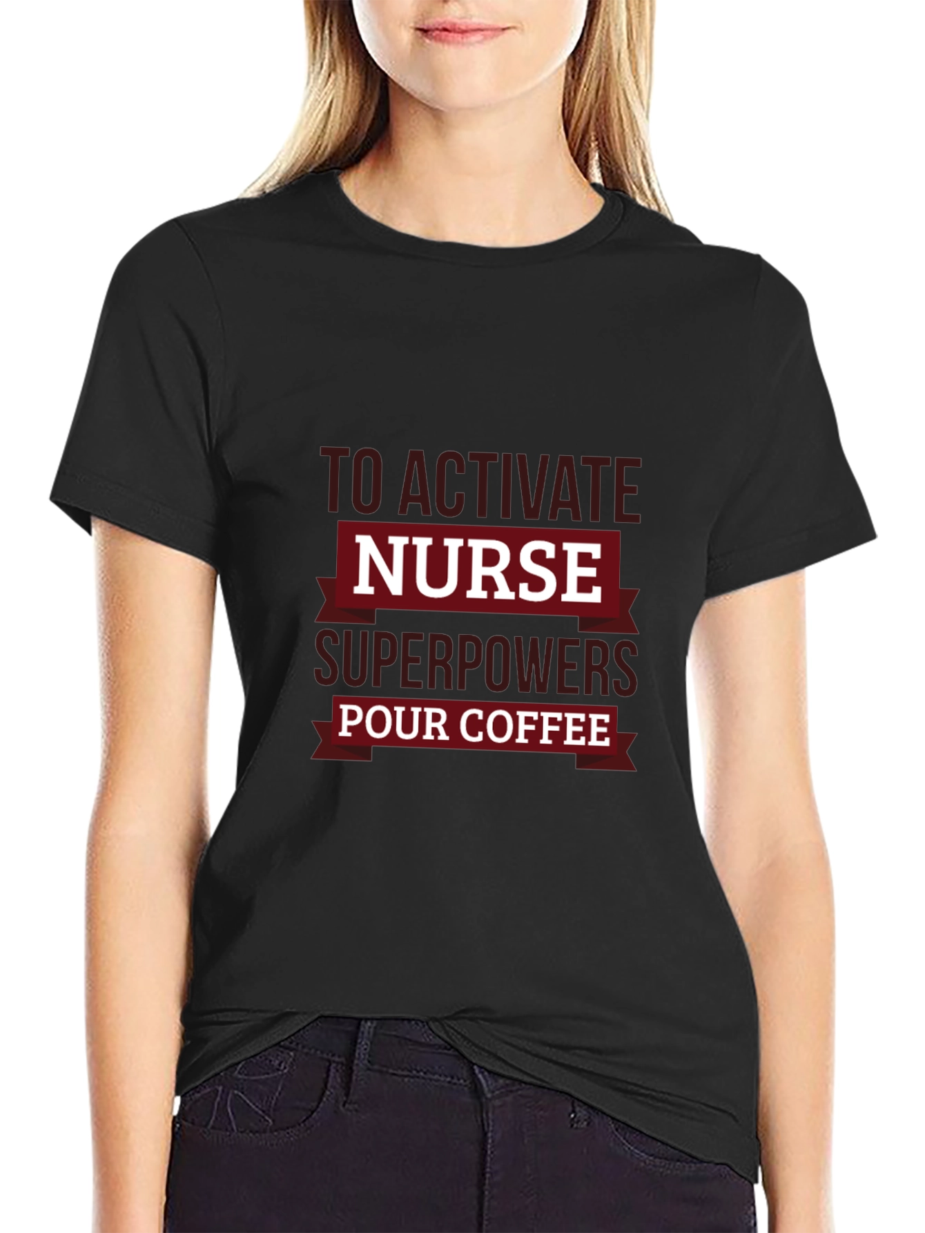 Nurse Superpowers Coffee T-Shirt