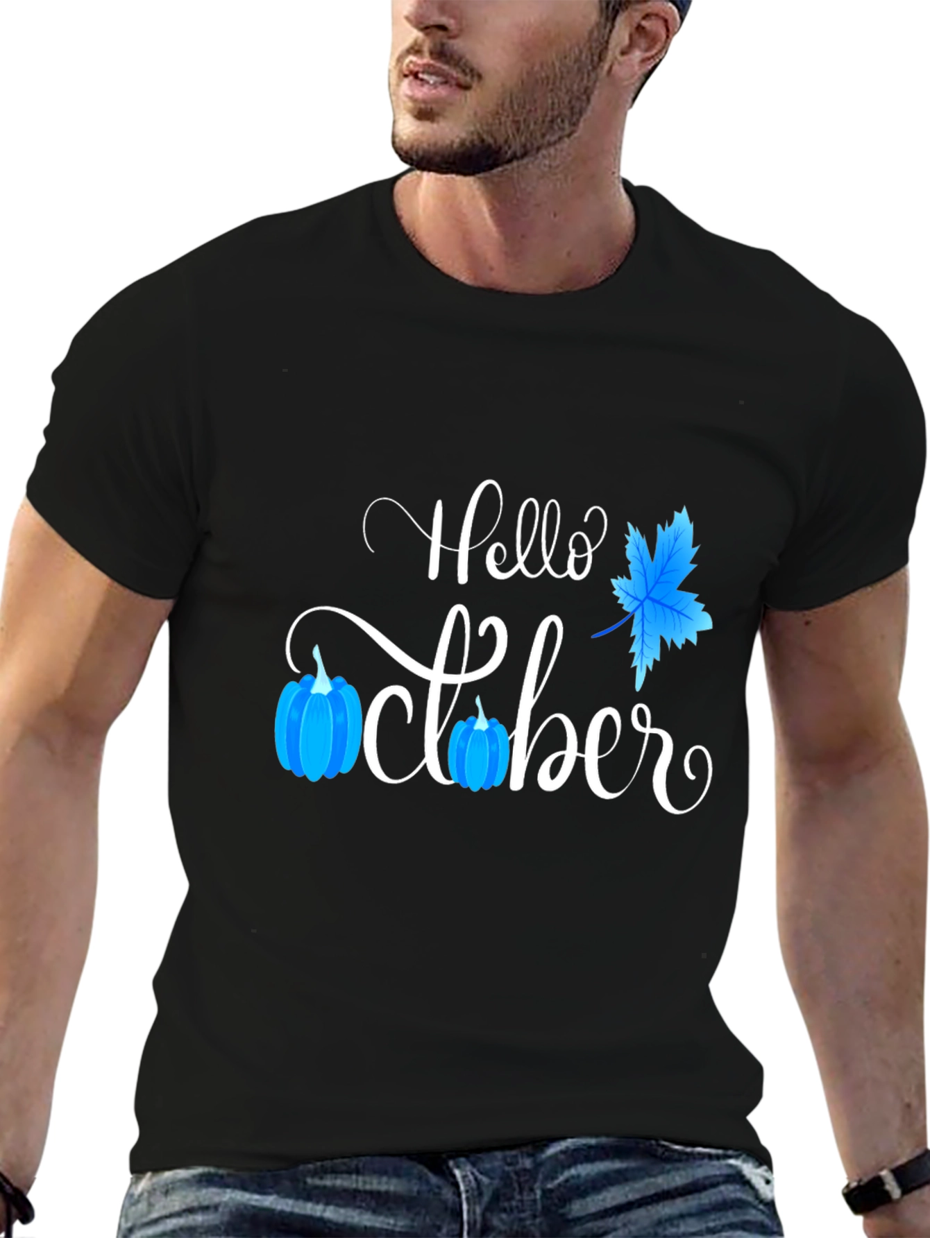 Hello October T-Shirt - Festive Fall Apparel