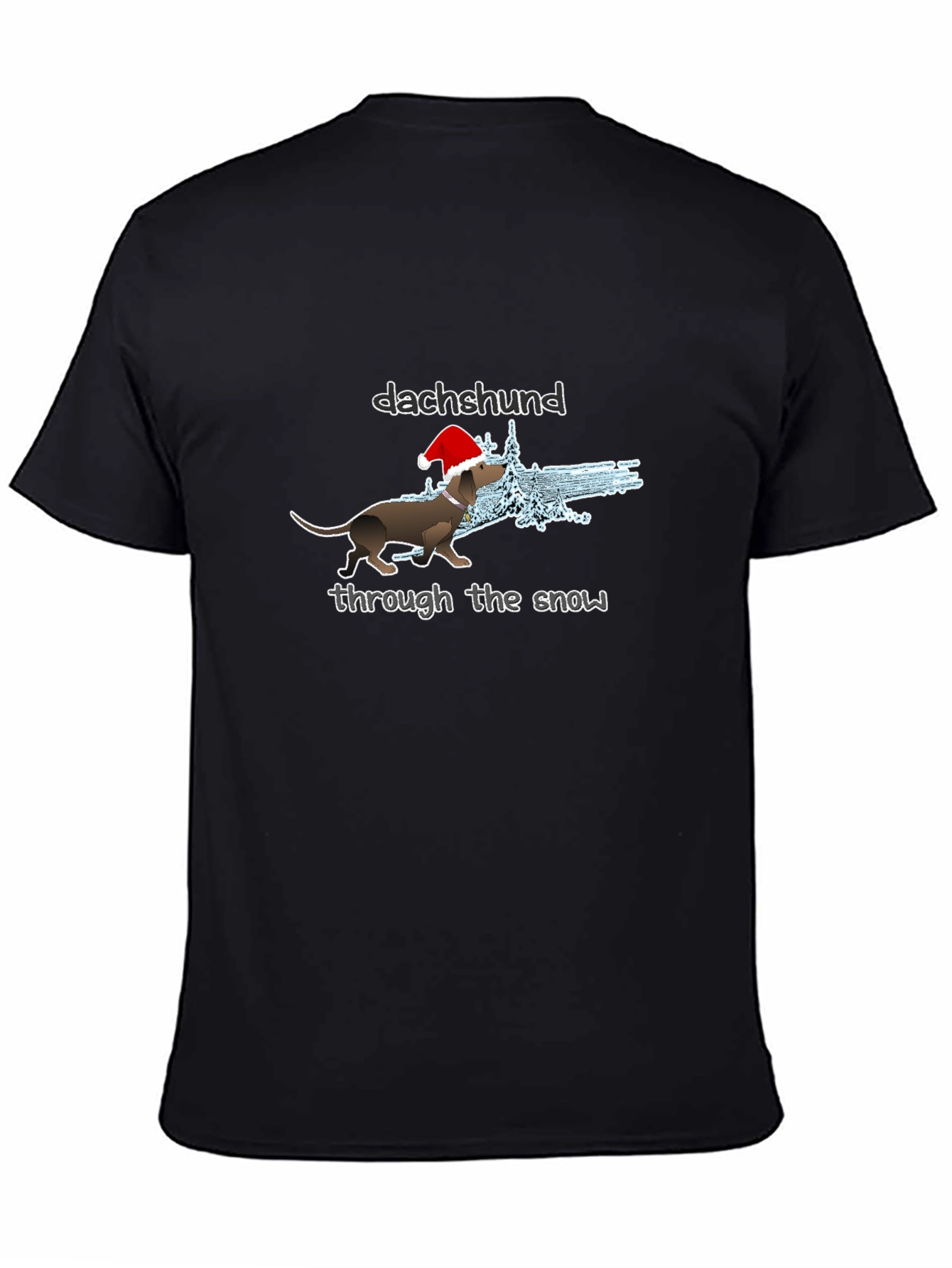 Dachshund Through The Snow Christmas T-Shirt