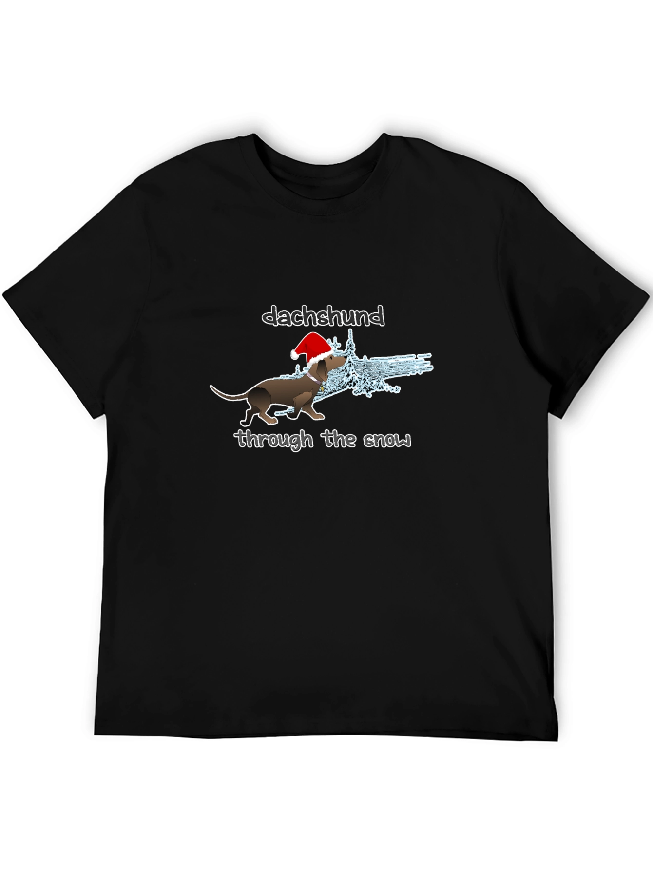 Dachshund Through The Snow Christmas T-Shirt