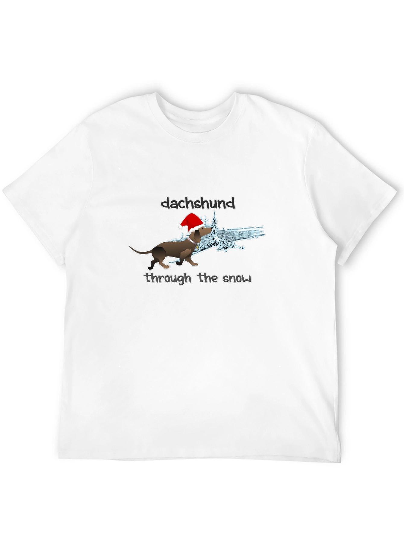 Dachshund Through The Snow Christmas T-Shirt