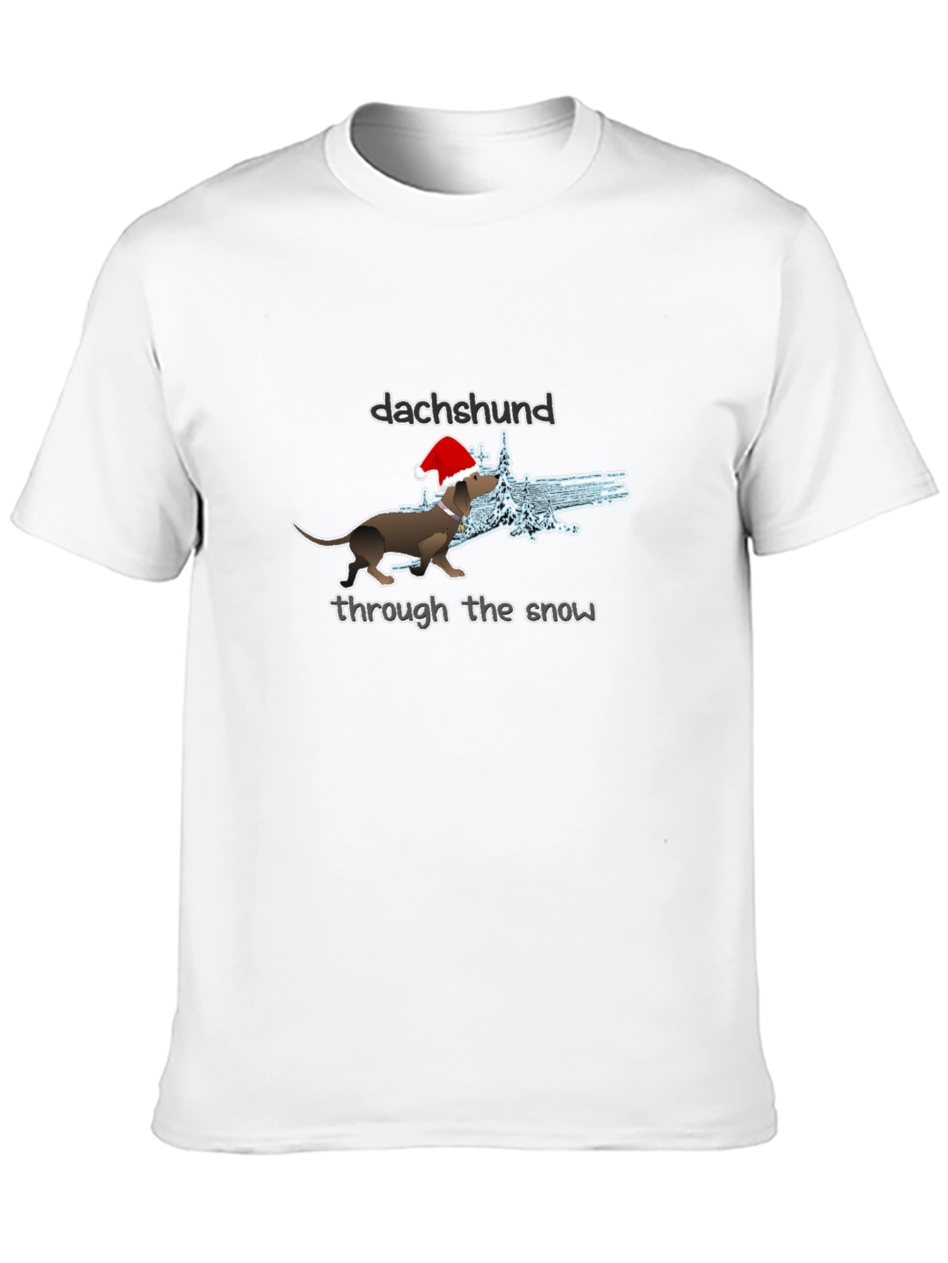 Dachshund Through The Snow Christmas T-Shirt