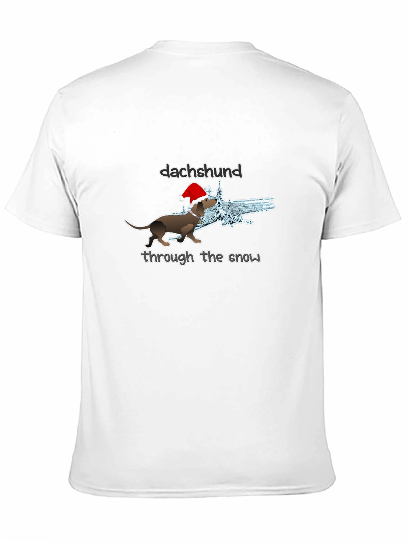 Dachshund Through The Snow Christmas T-Shirt