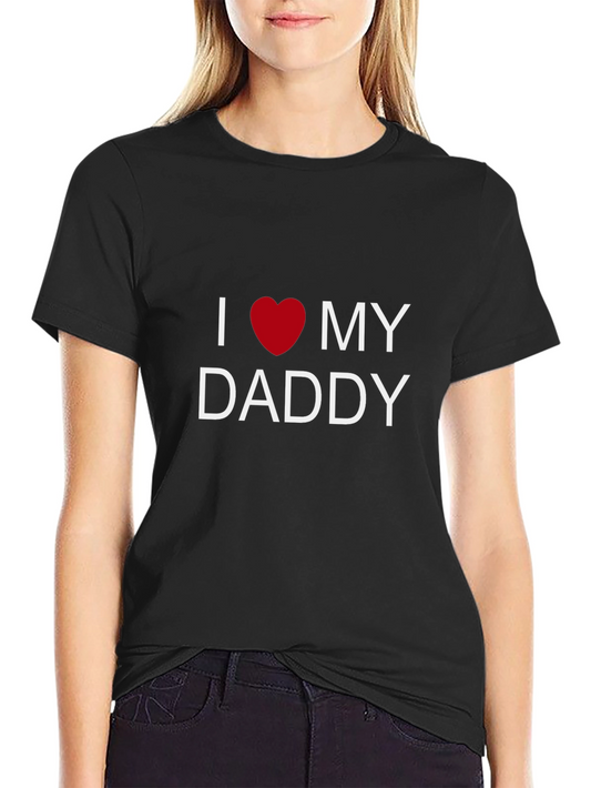 I Love My Daddy T-Shirt - Black