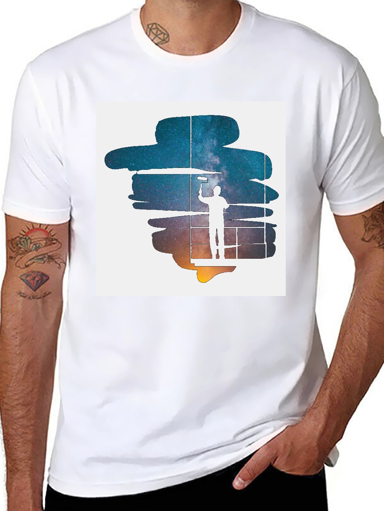Painterly Galaxy Graphic Tee - Unisex