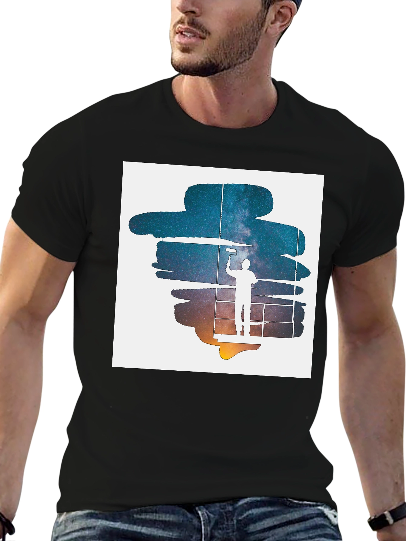 Painterly Galaxy Graphic Tee - Unisex