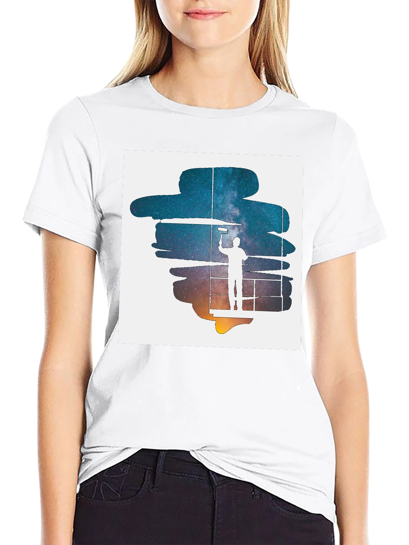 Painterly Galaxy Graphic Tee - Unisex