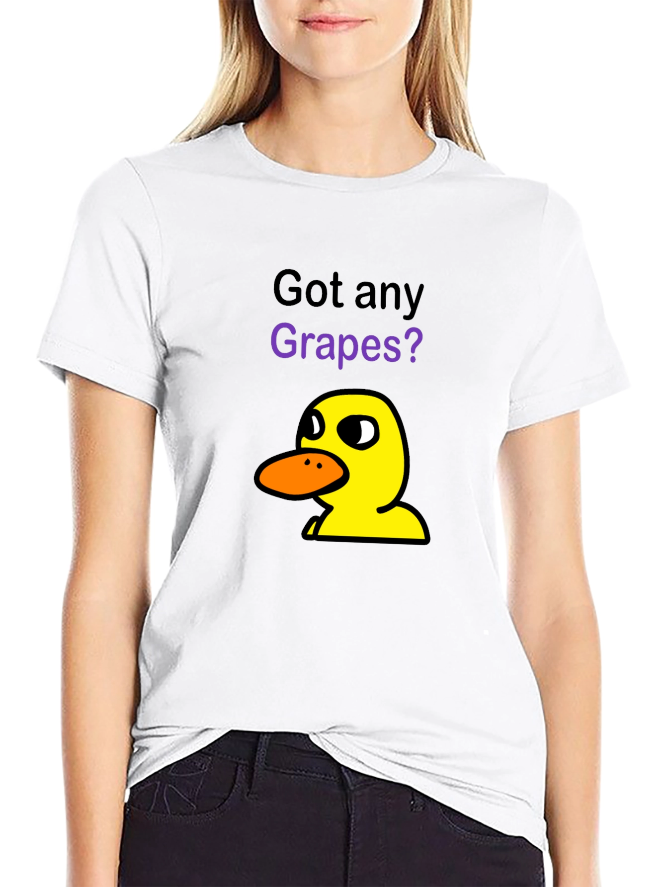 Got Any Grapes? T-Shirt | Funny Cartoon Duck Tee