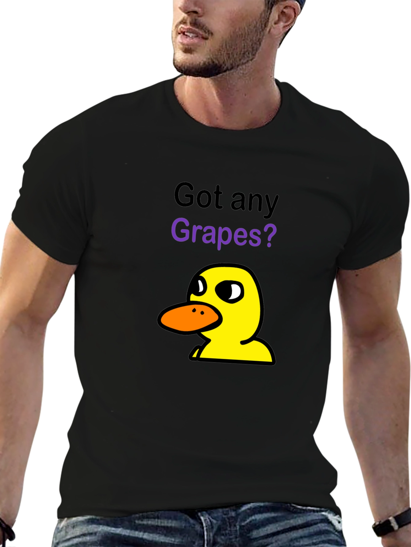 Got Any Grapes? T-Shirt | Funny Cartoon Duck Tee