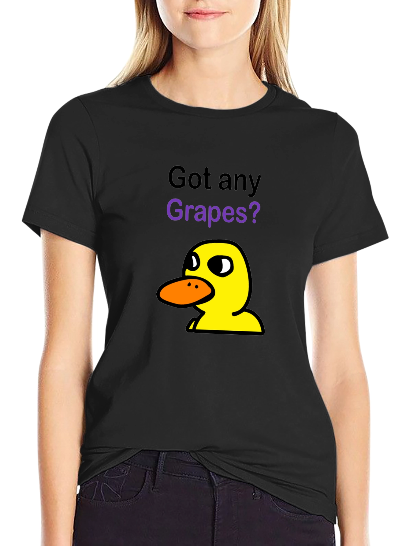 Got Any Grapes? T-Shirt | Funny Cartoon Duck Tee