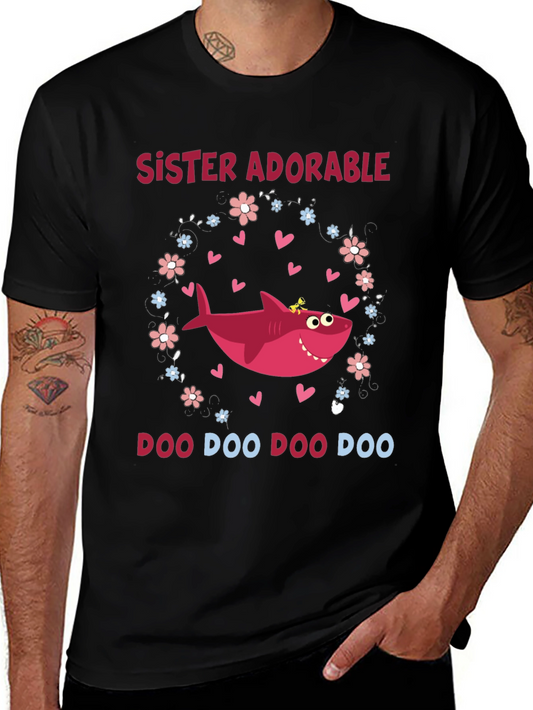 Sister Adorable Shark Doo Doo Doo T-Shirt