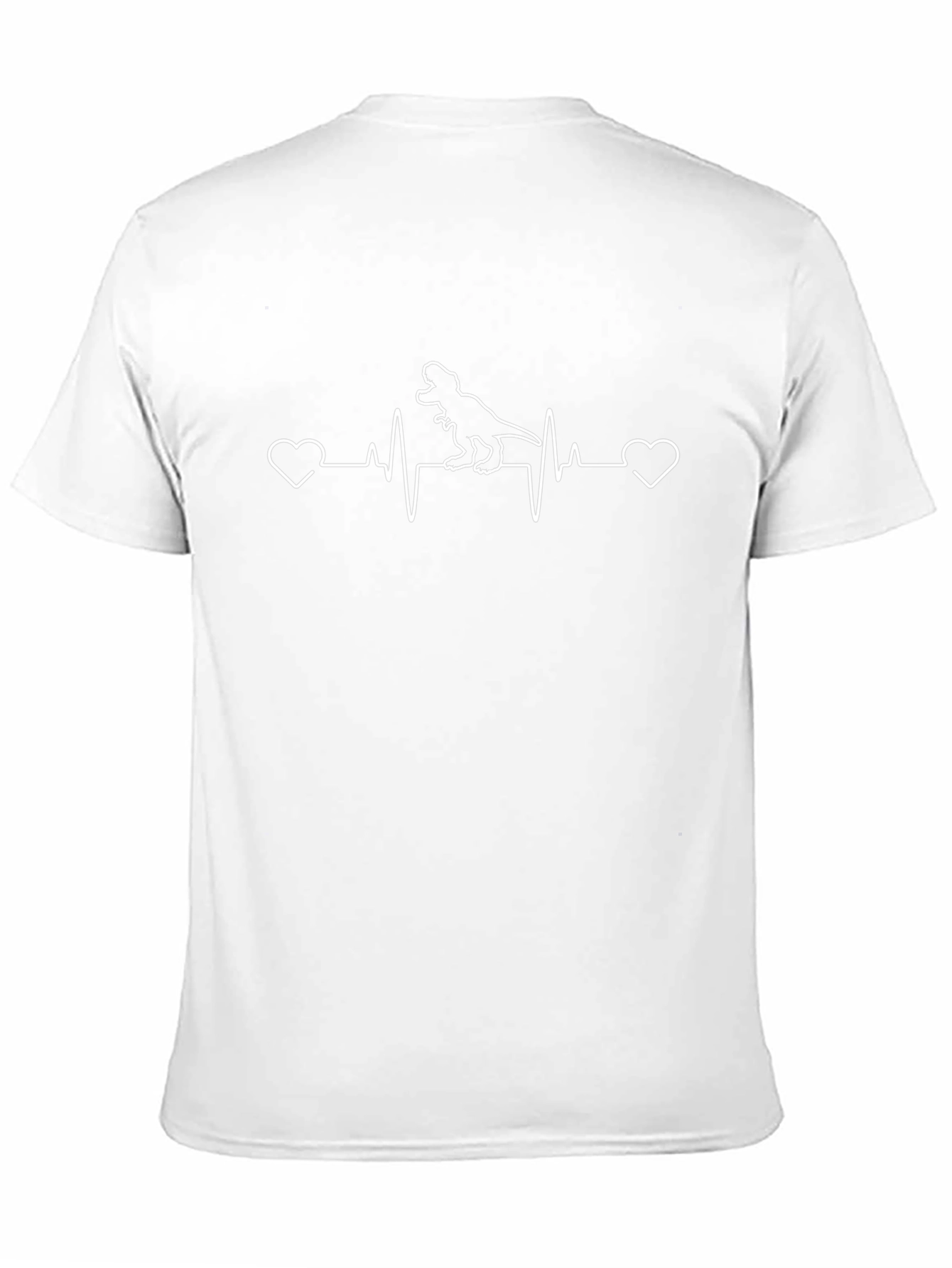 Dinosaur Heartbeat T-Shirt - Black