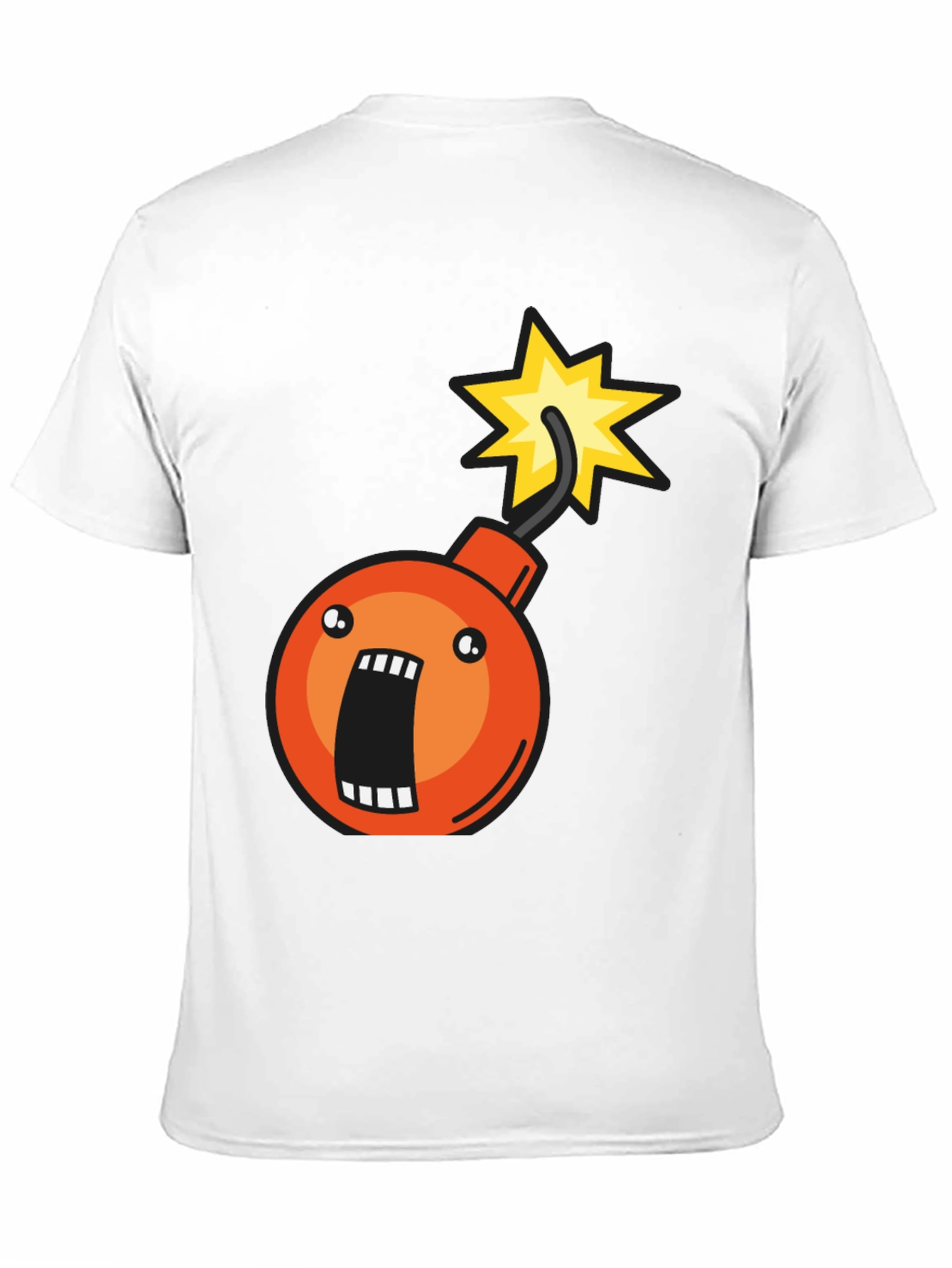Bomb Graphic T-Shirt - Short Sleeve Crew Neck