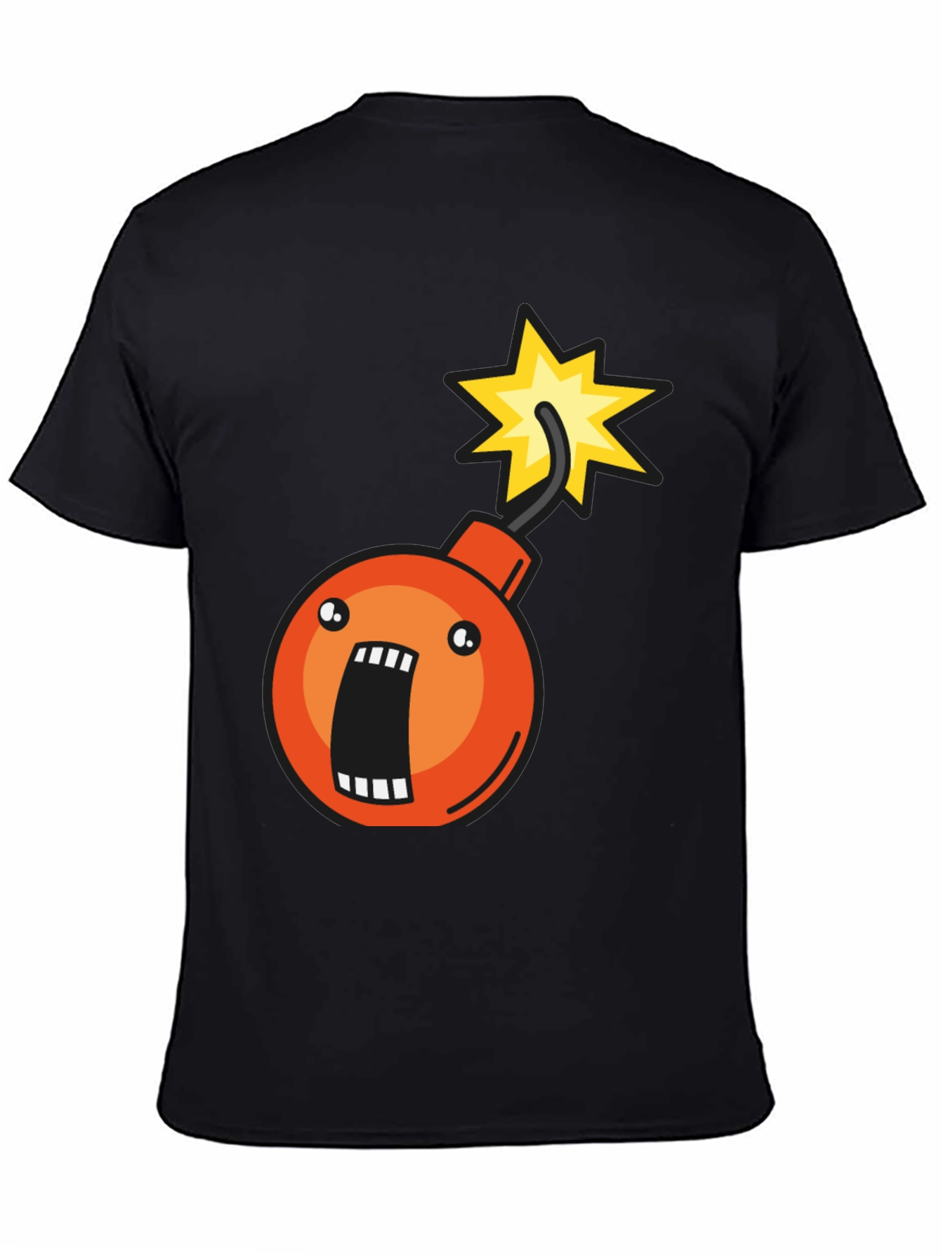 Bomb Graphic T-Shirt - Short Sleeve Crew Neck