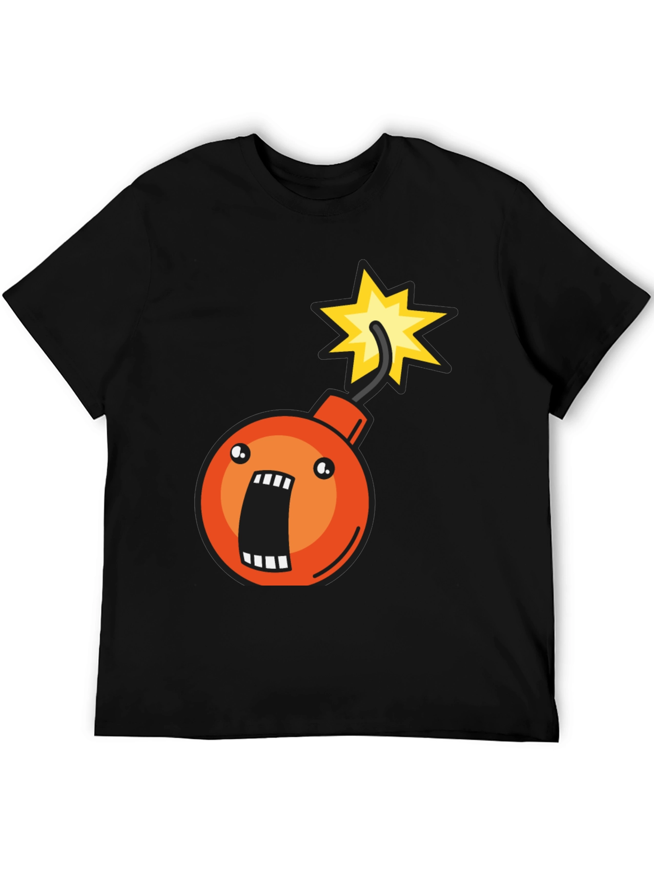 Bomb Graphic T-Shirt - Short Sleeve Crew Neck